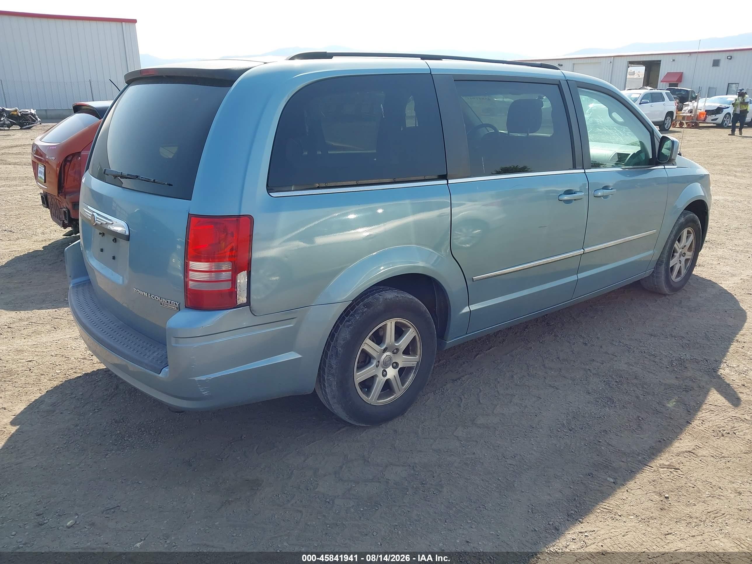 2010 Chrysler Town & Country Touring Синий vin: 2A4RR5D18AR458206