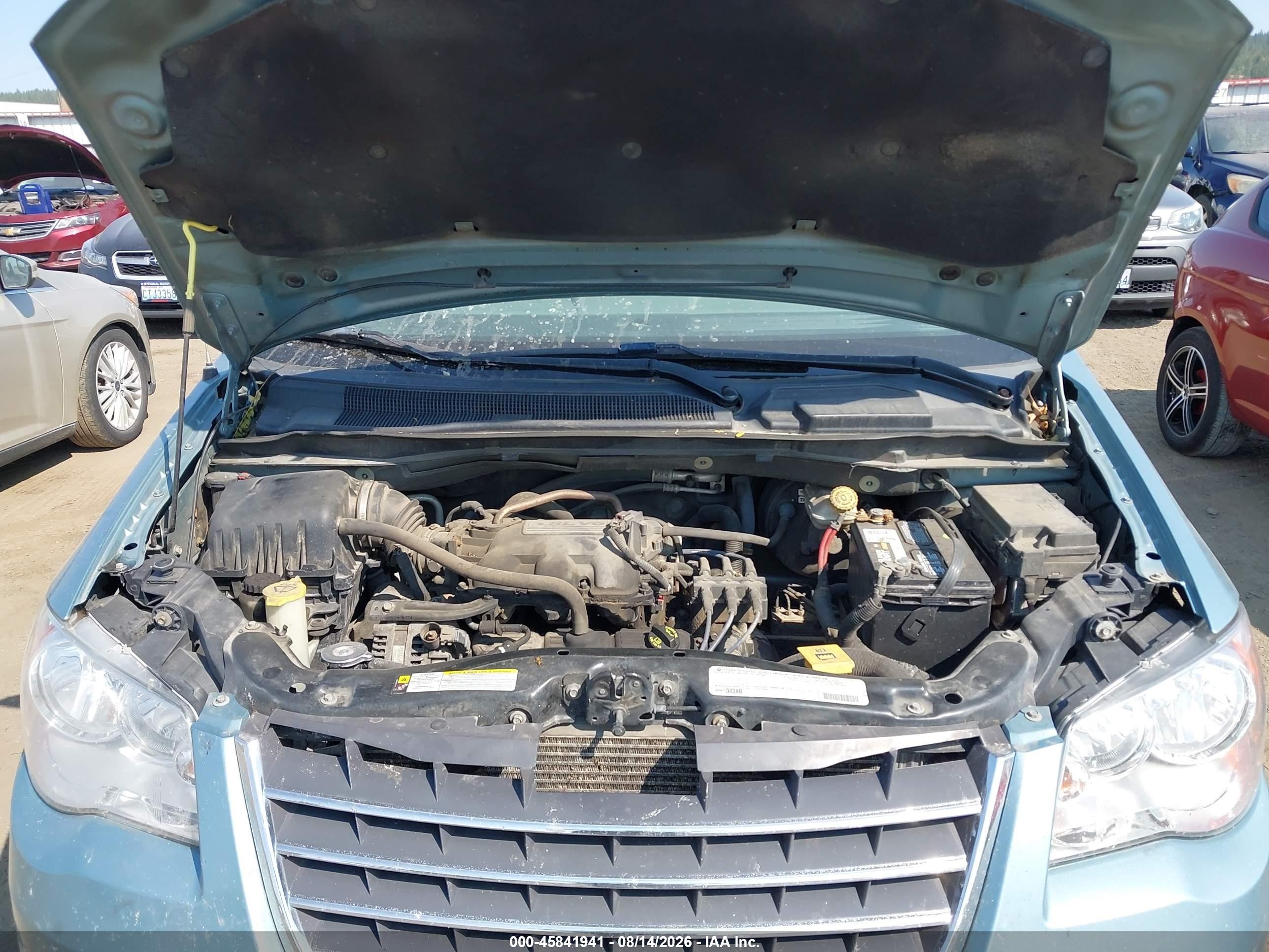 2010 Chrysler Town & Country Touring Синий vin: 2A4RR5D18AR458206
