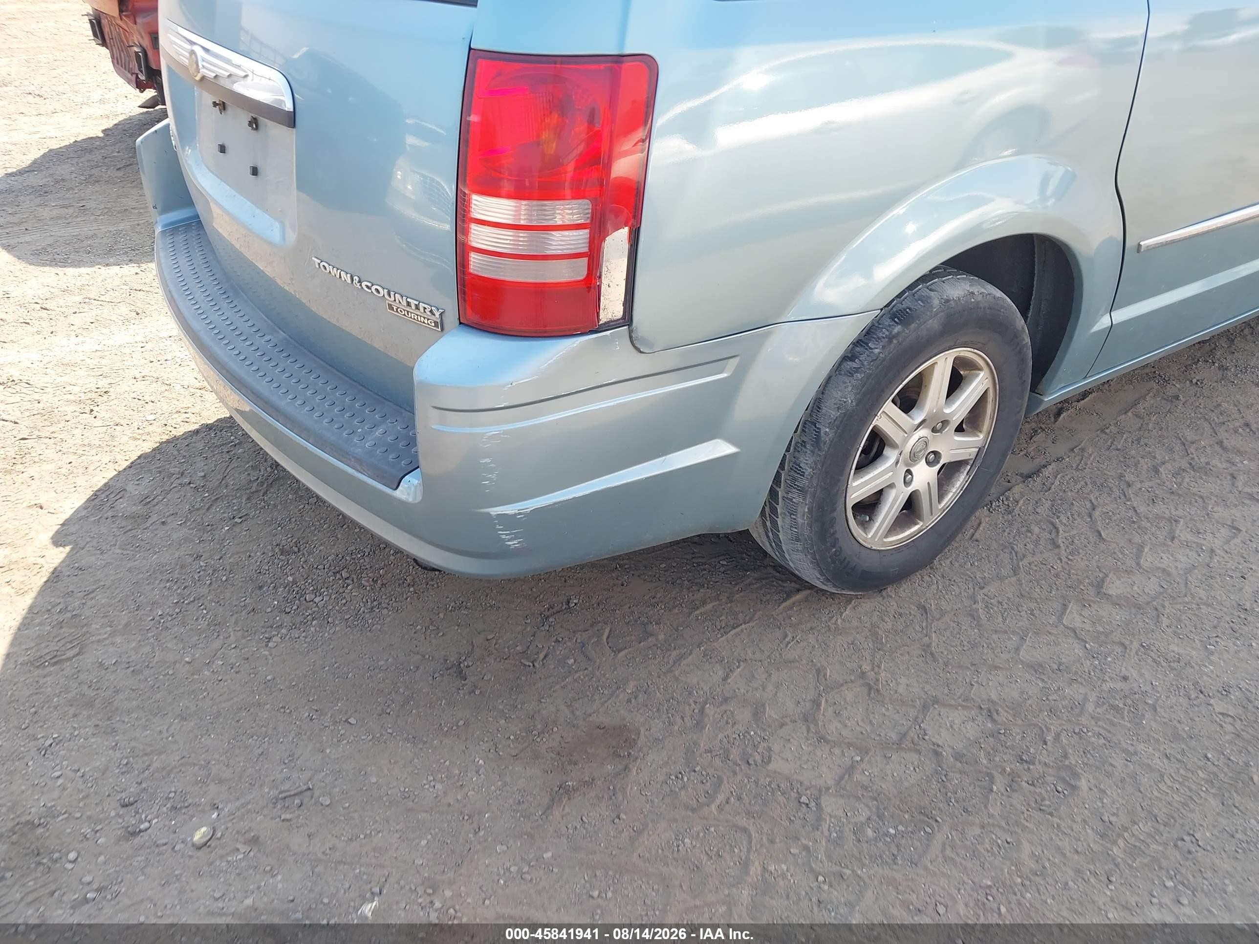 2010 Chrysler Town & Country Touring Синий vin: 2A4RR5D18AR458206