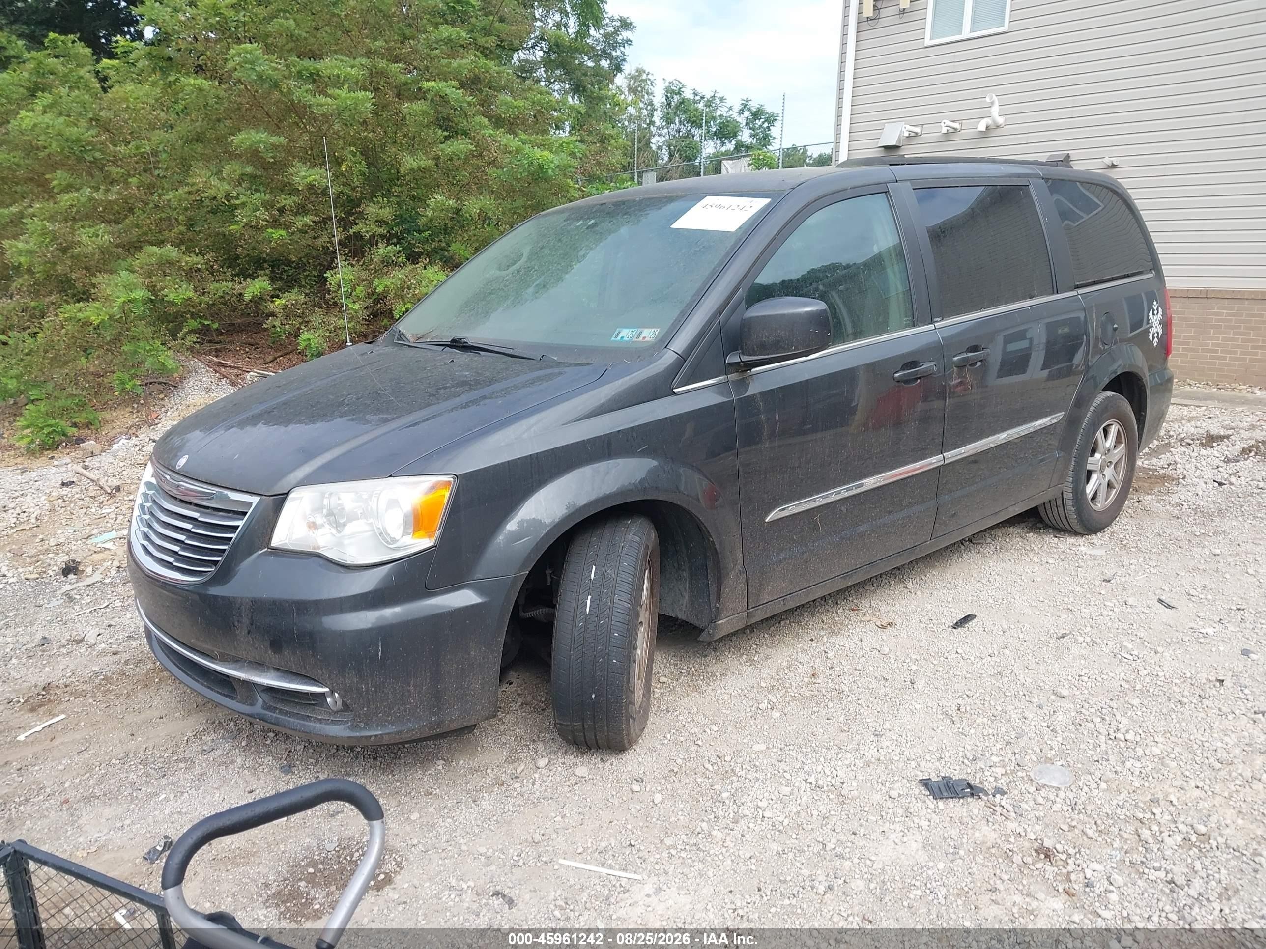 2011 Chrysler Town & Country Touring Серый vin: 2A4RR5DG0BR677733