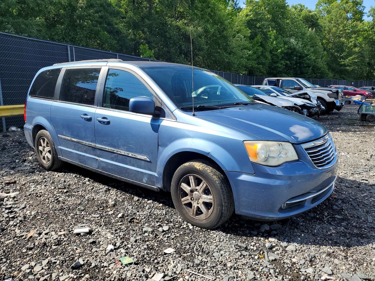 2011 Chrysler Town & Country Touring Blue vin: 2A4RR5DG0BR801645