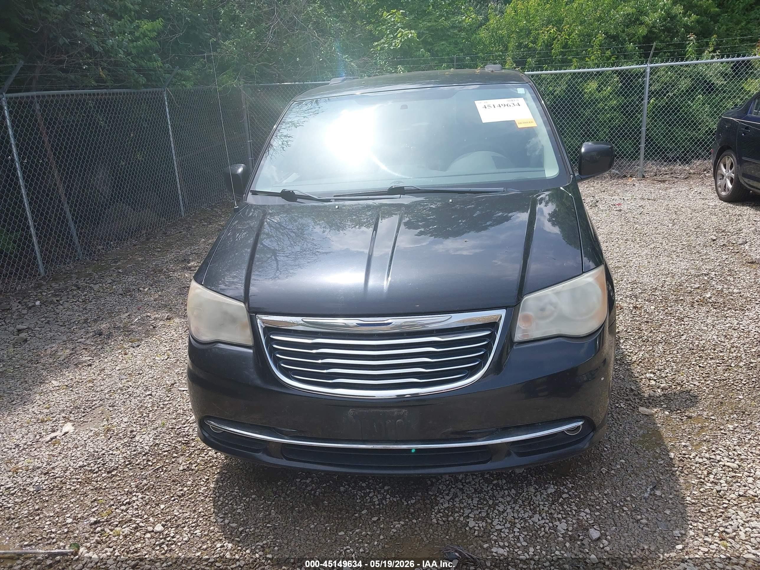 2011 Chrysler Town & Country Touring Black vin: 2A4RR5DG1BR607223