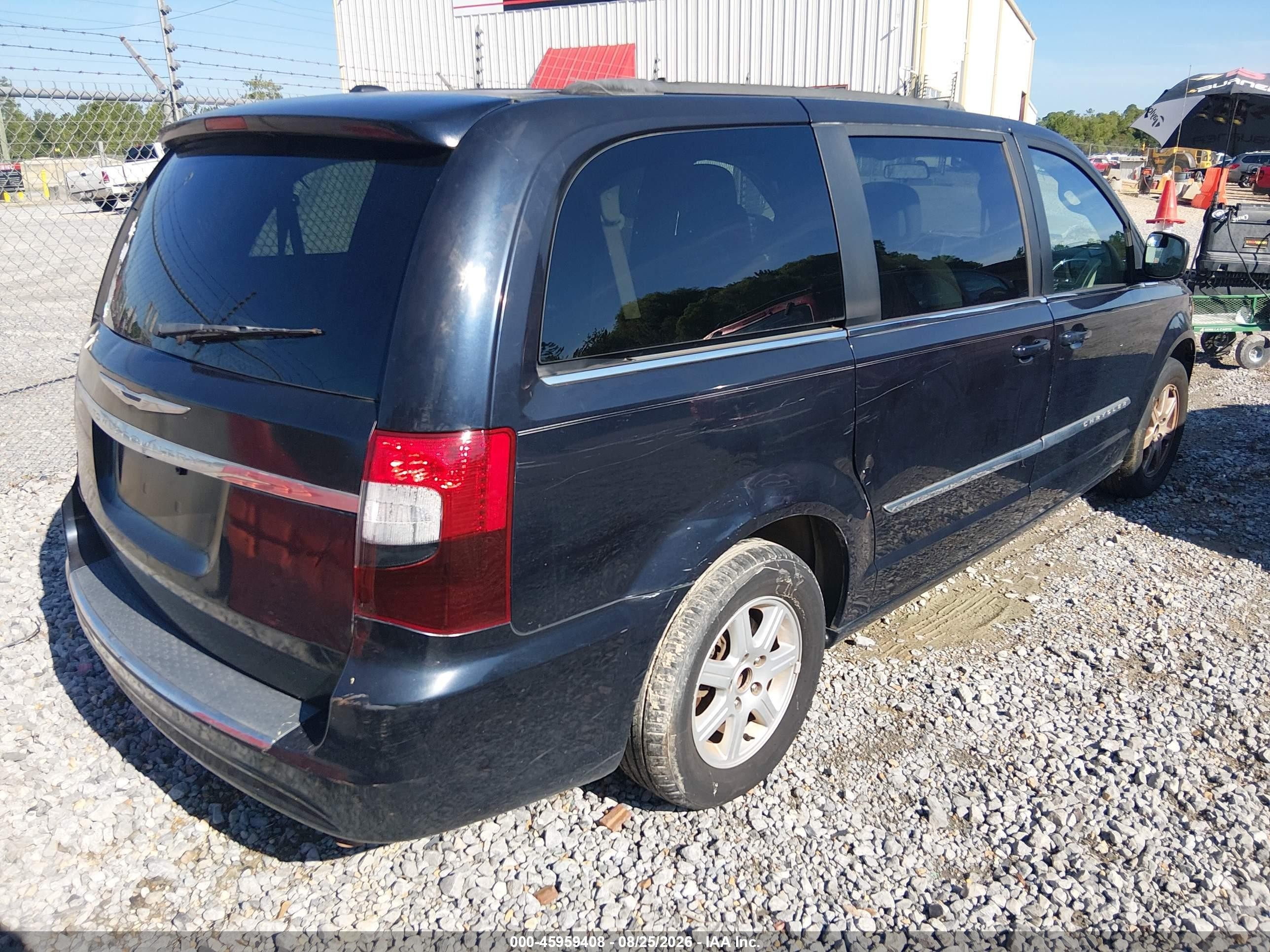 2011 Chrysler Town & Country Touring Черный vin: 2A4RR5DG3BR667021
