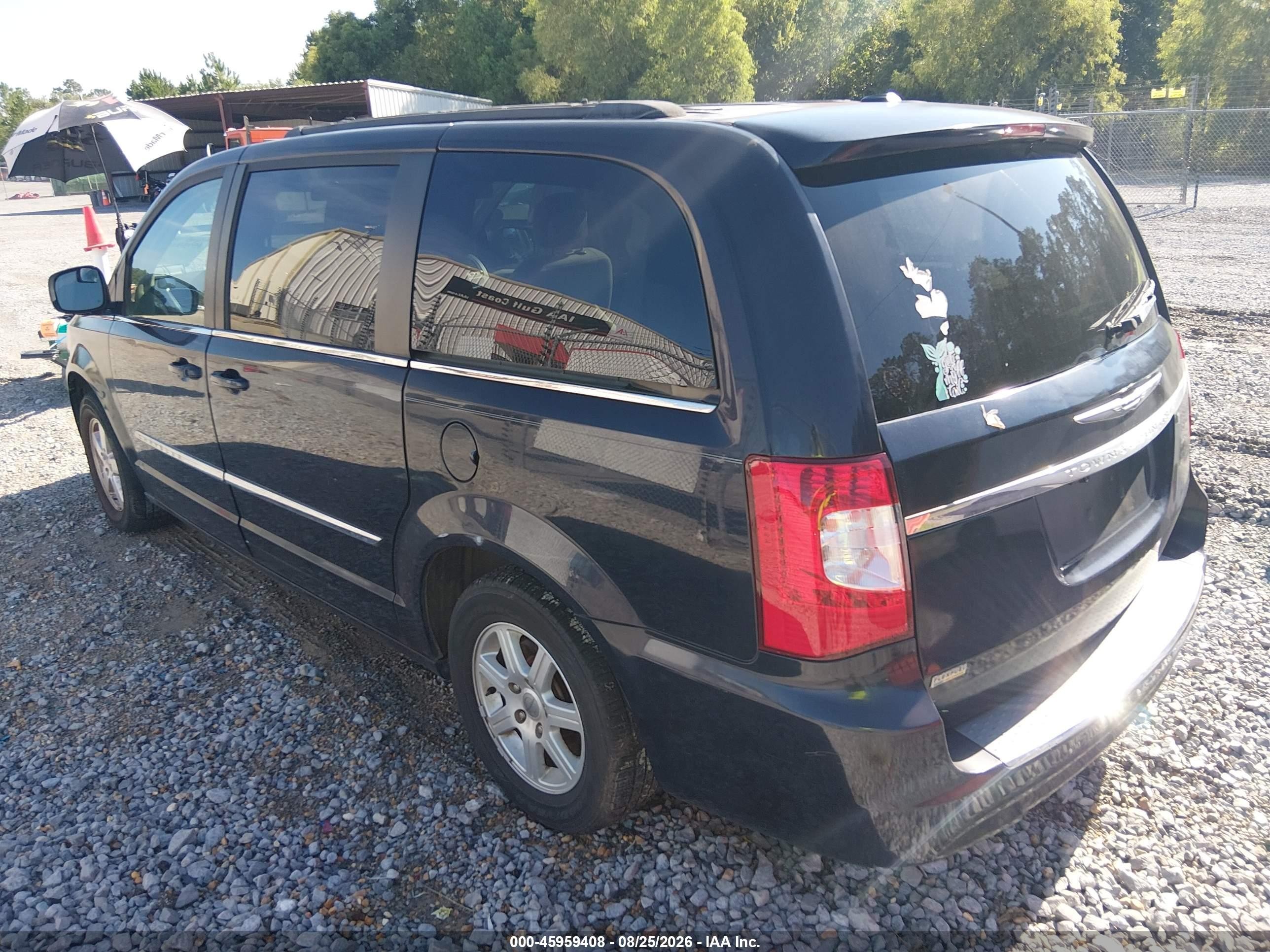 2011 Chrysler Town & Country Touring Черный vin: 2A4RR5DG3BR667021