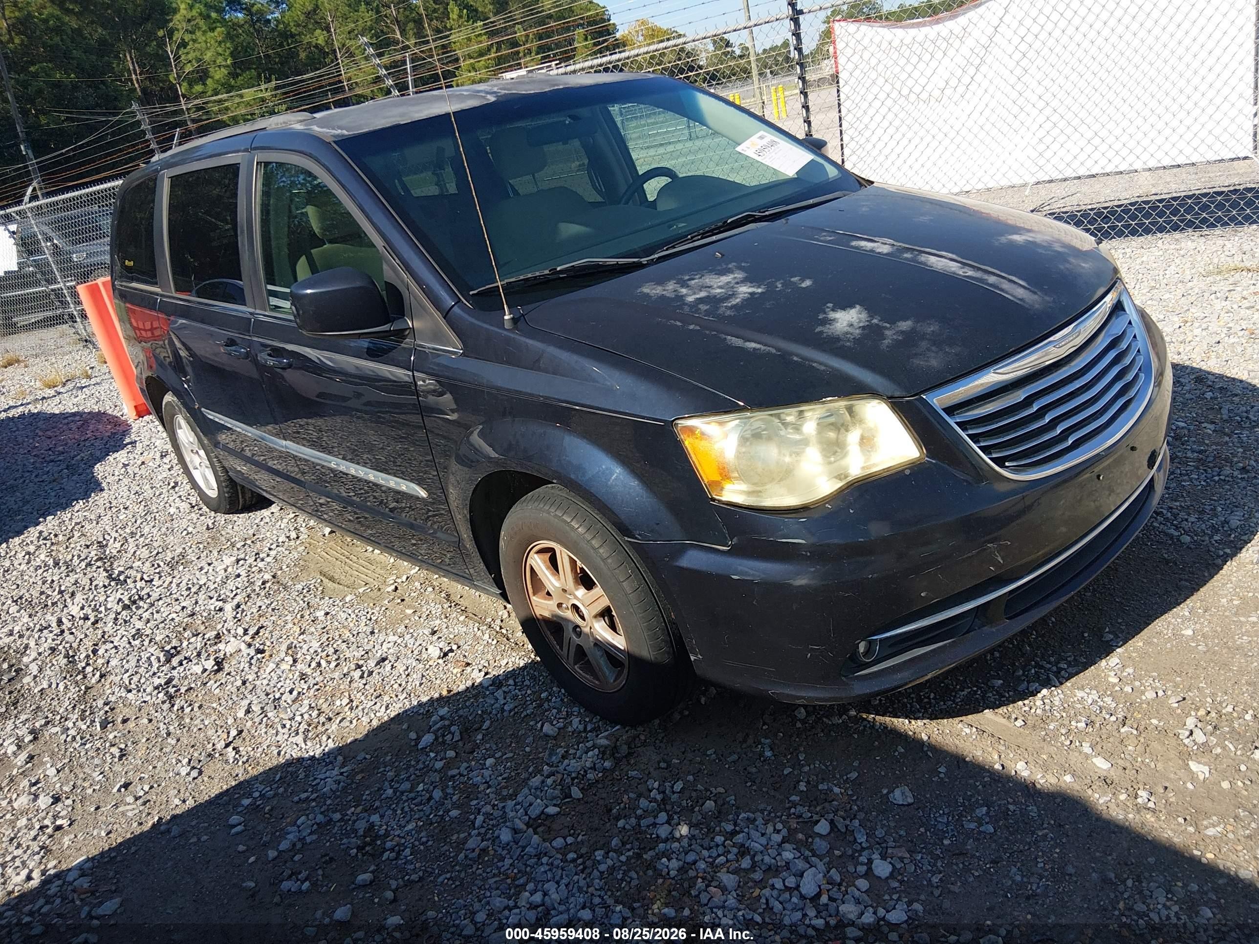 2011 Chrysler Town & Country Touring Черный vin: 2A4RR5DG3BR667021