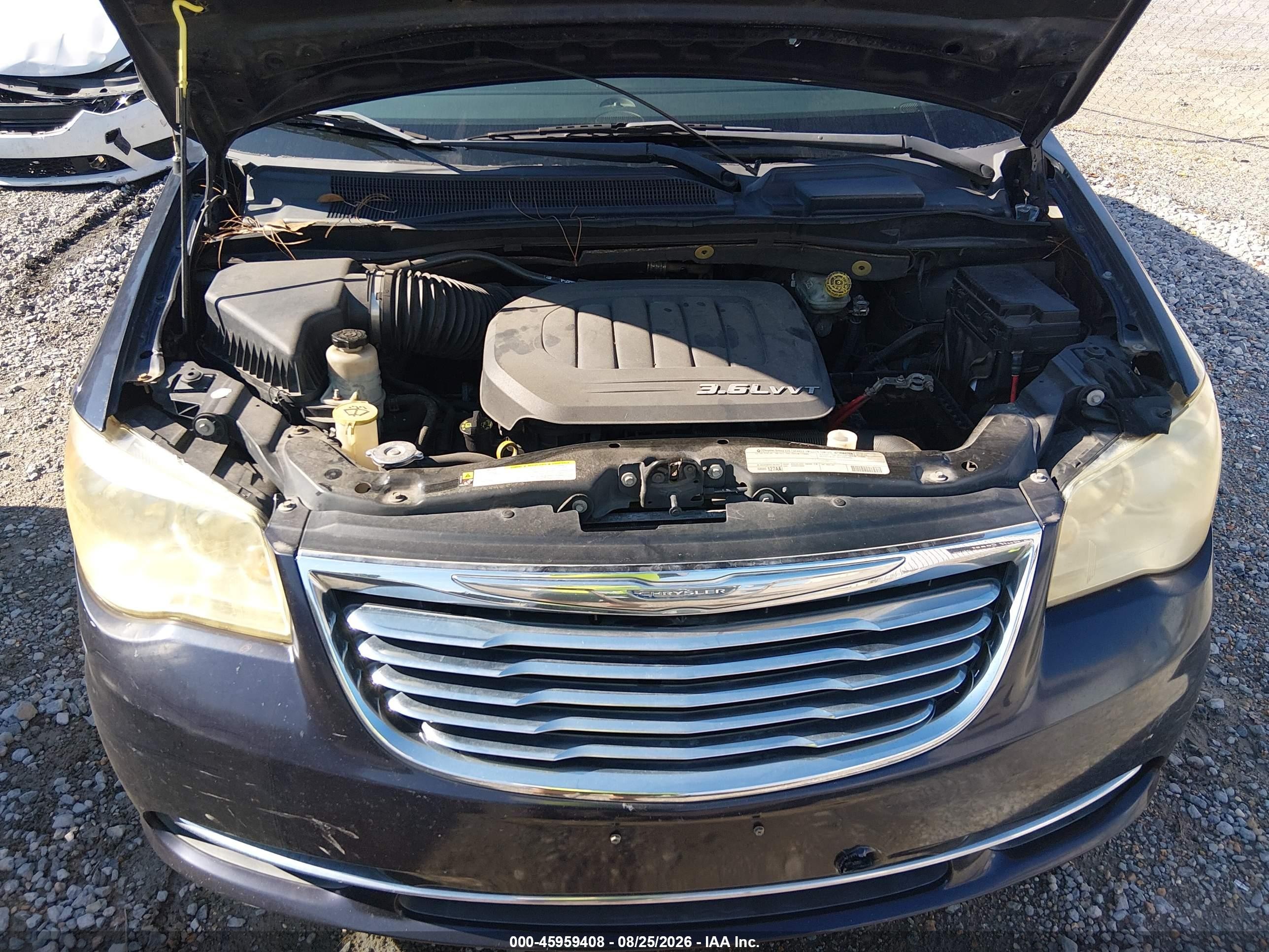 2011 Chrysler Town & Country Touring Черный vin: 2A4RR5DG3BR667021
