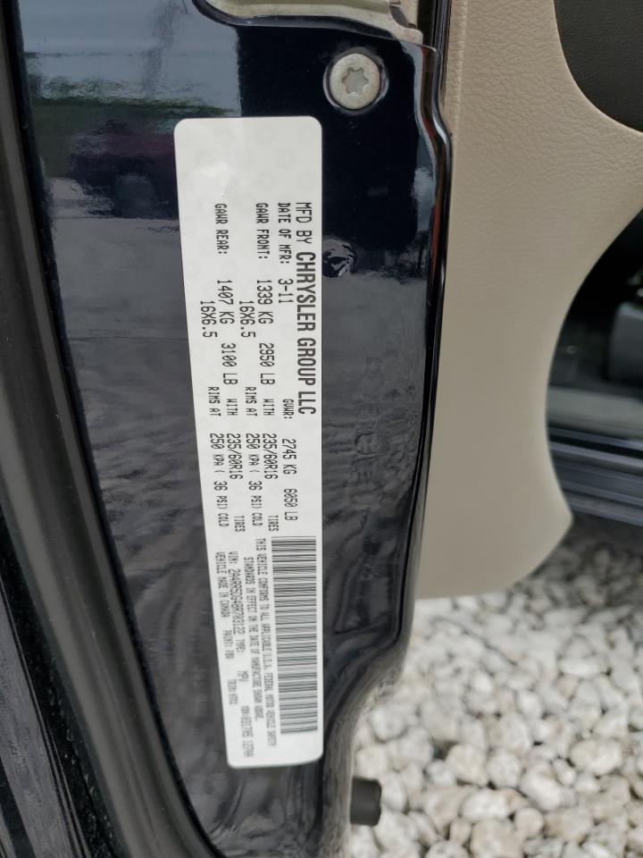 2011 Chrysler Town & Country Touring Blue vin: 2A4RR5DG4BR703122