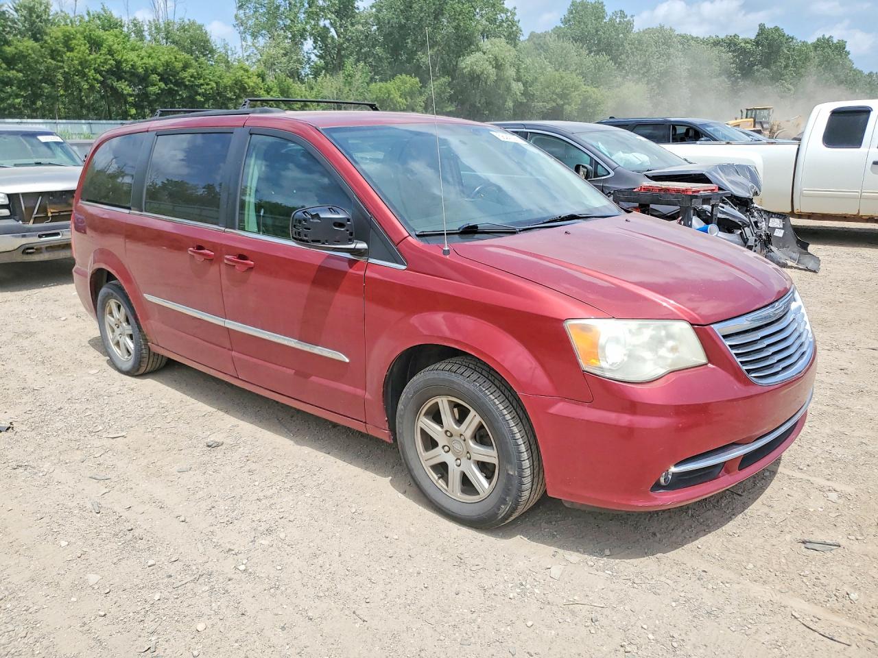 2011 Chrysler Town & Country Touring Красный vin: 2A4RR5DG6BR637009