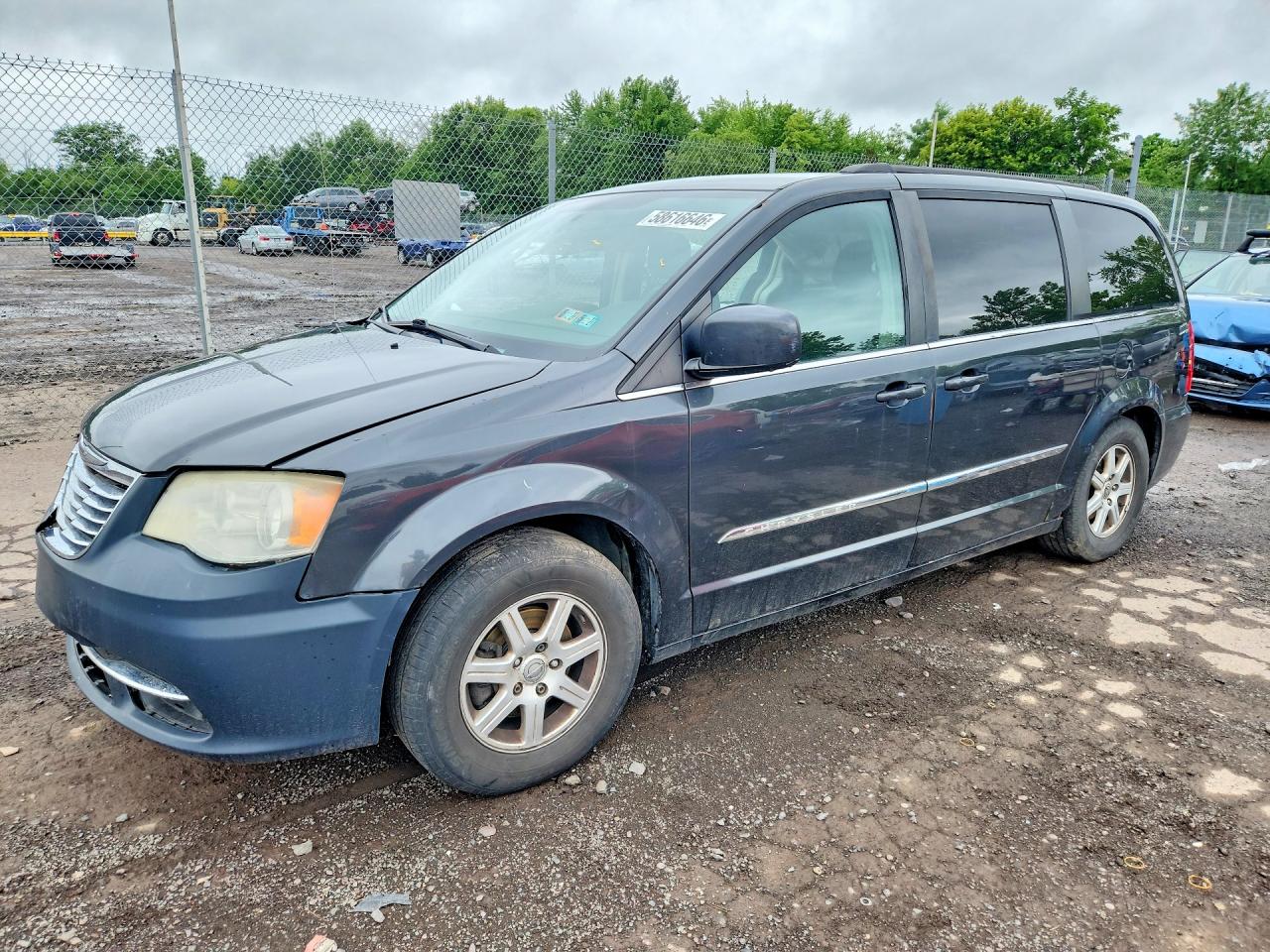 2011 Chrysler Town & Country Touring Серый vin: 2A4RR5DG7BR735451