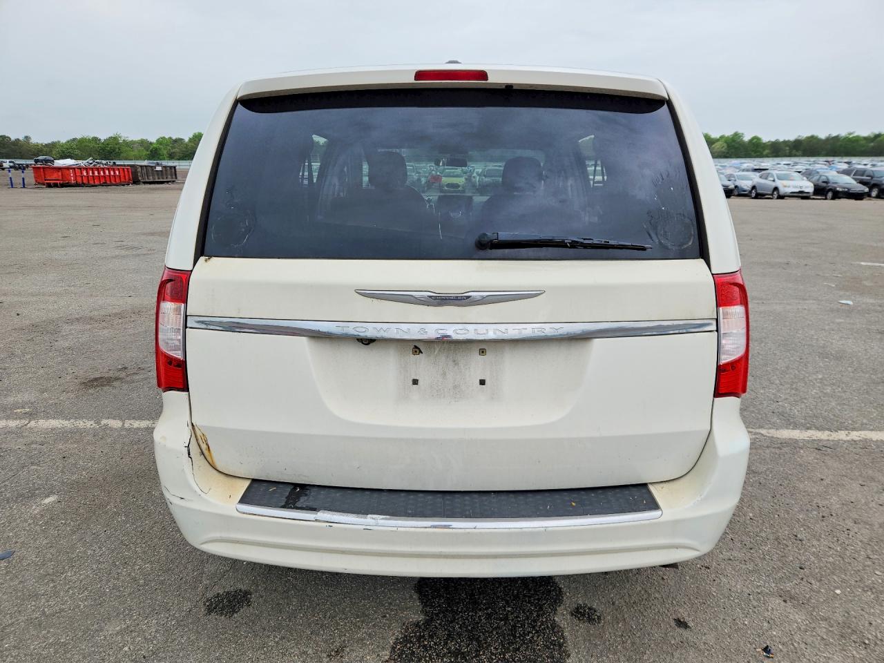 2011 Chrysler Town & Country Touring Белый vin: 2A4RR5DG8BR613262