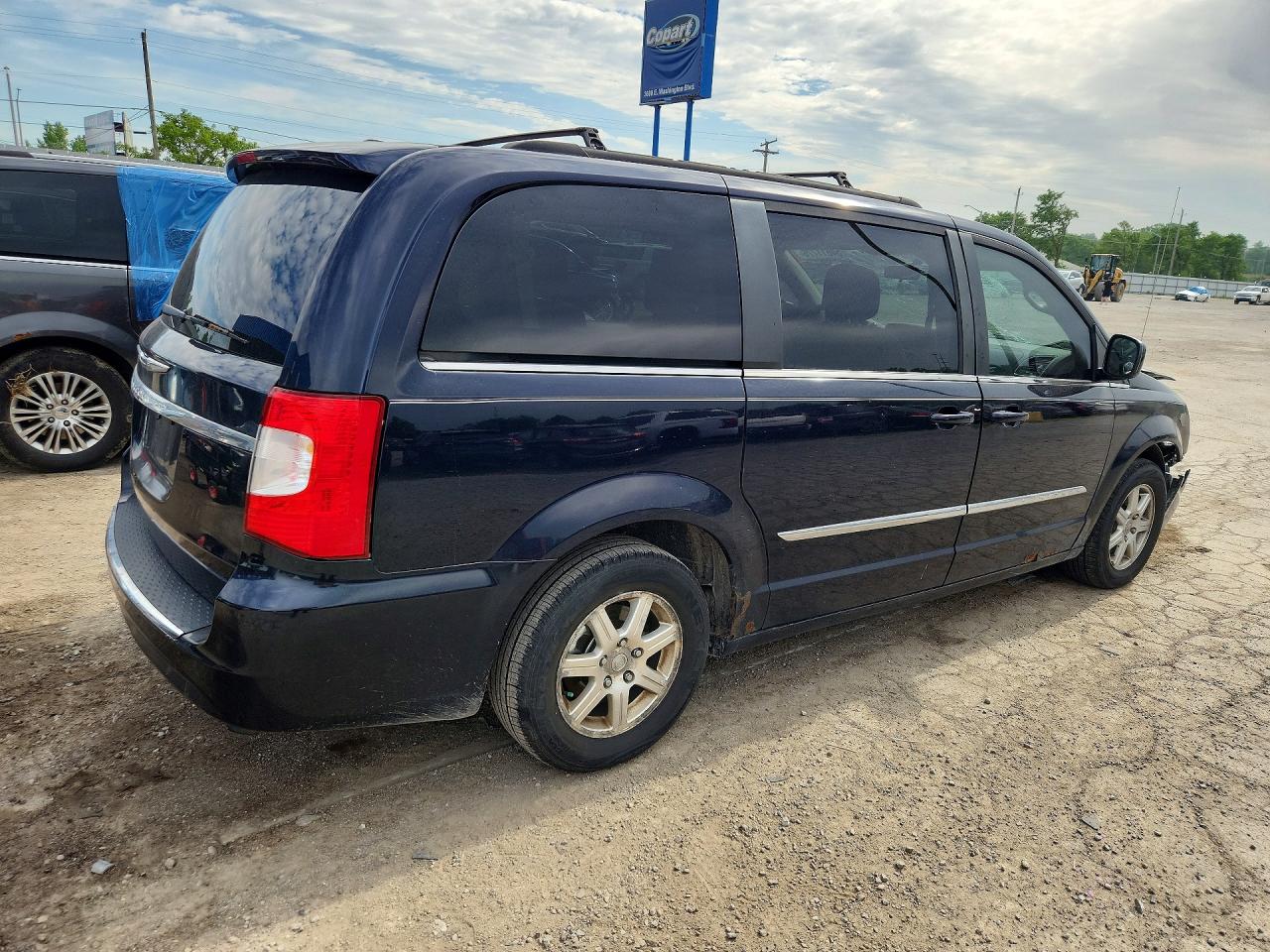 2011 Chrysler Town & Country Touring Синий vin: 2A4RR5DG9BR677245