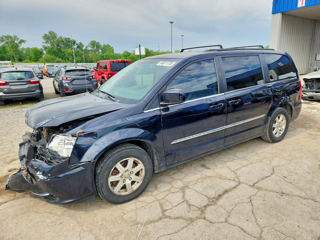 2011 Chrysler Town & Country Touring Синий vin: 2A4RR5DG9BR677245