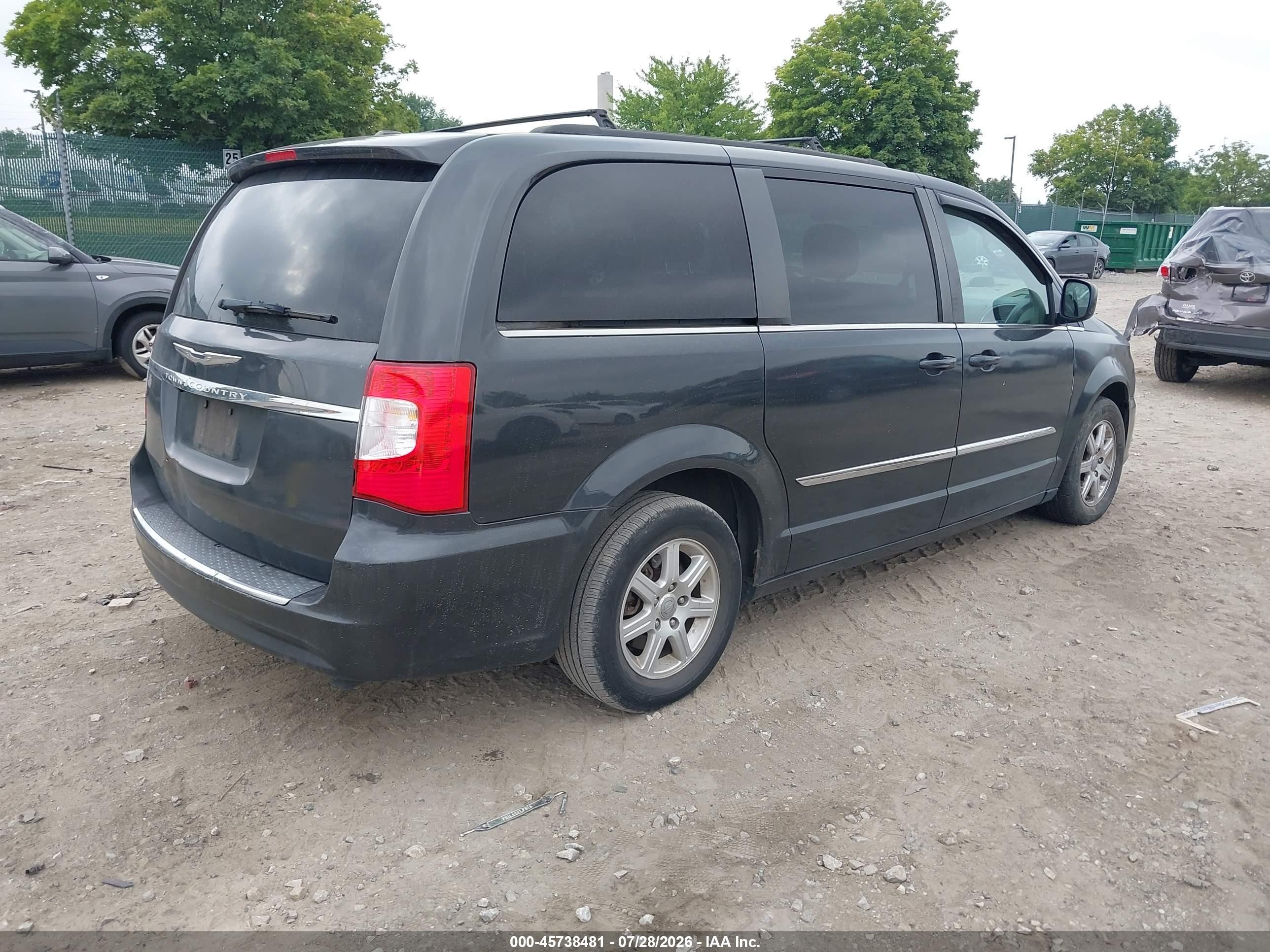 2011 Chrysler Town & Country Touring Black vin: 2A4RR5DG9BR783193