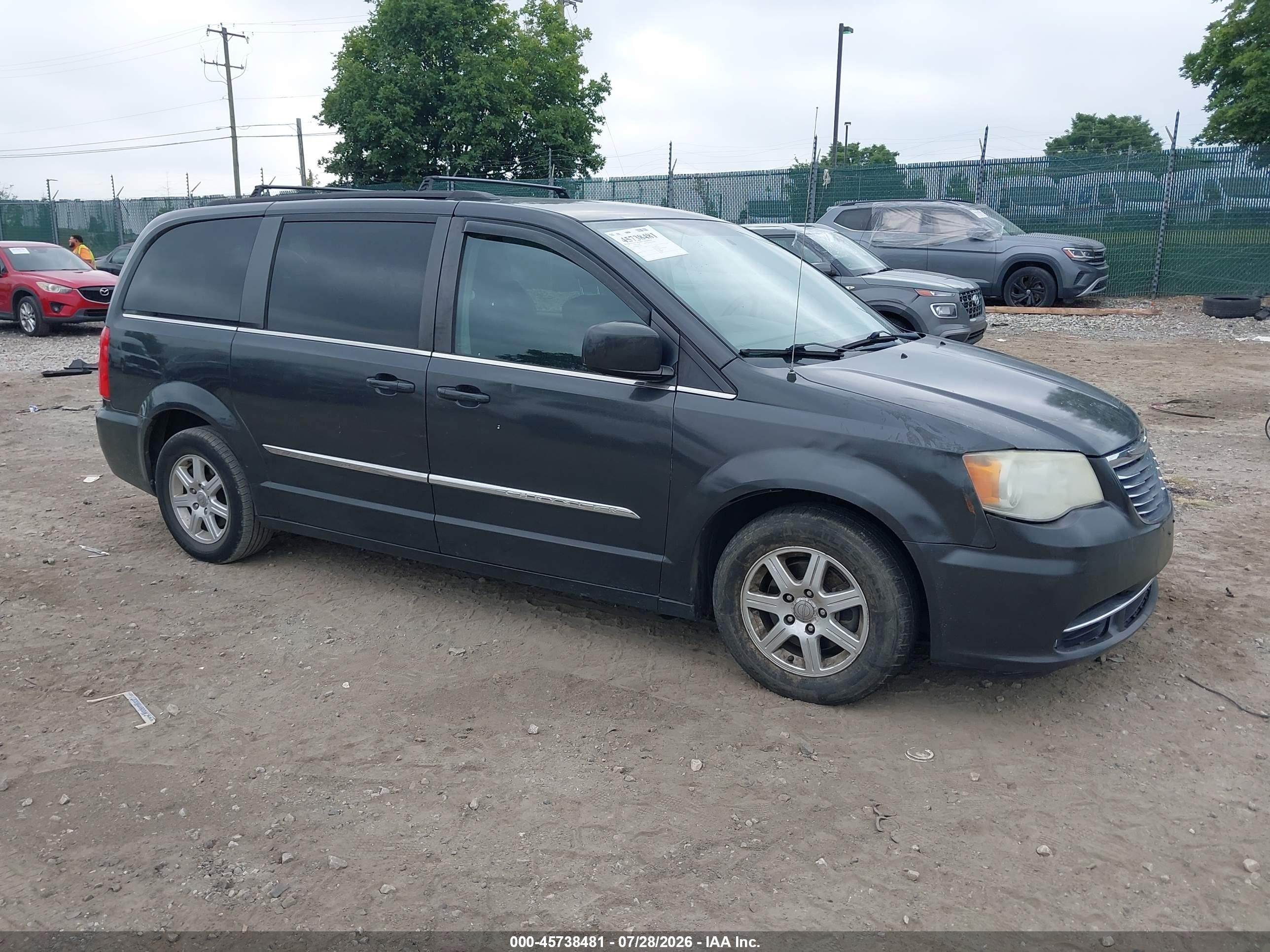 2011 Chrysler Town & Country Touring Black vin: 2A4RR5DG9BR783193