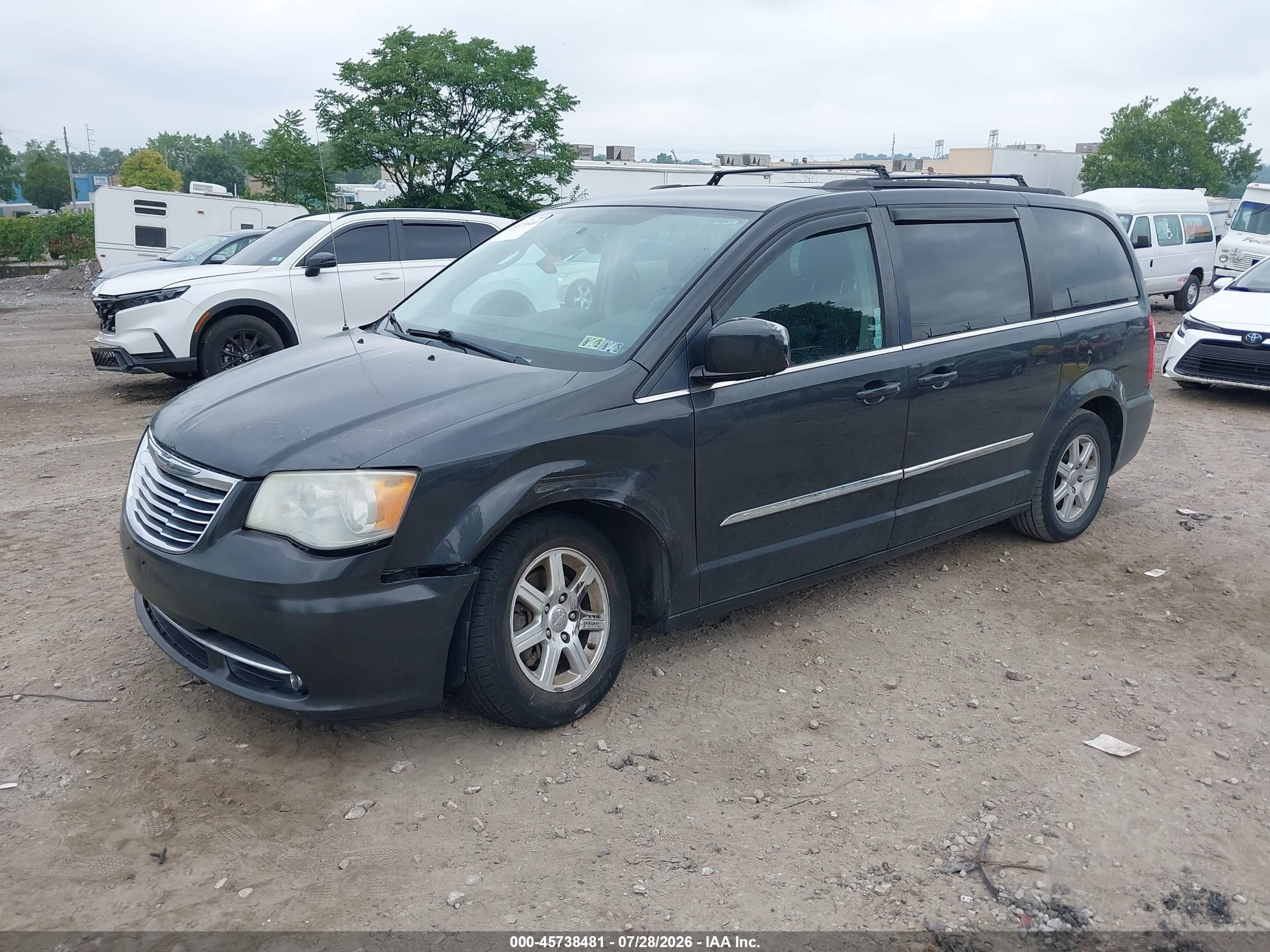 2011 Chrysler Town & Country Touring Black vin: 2A4RR5DG9BR783193