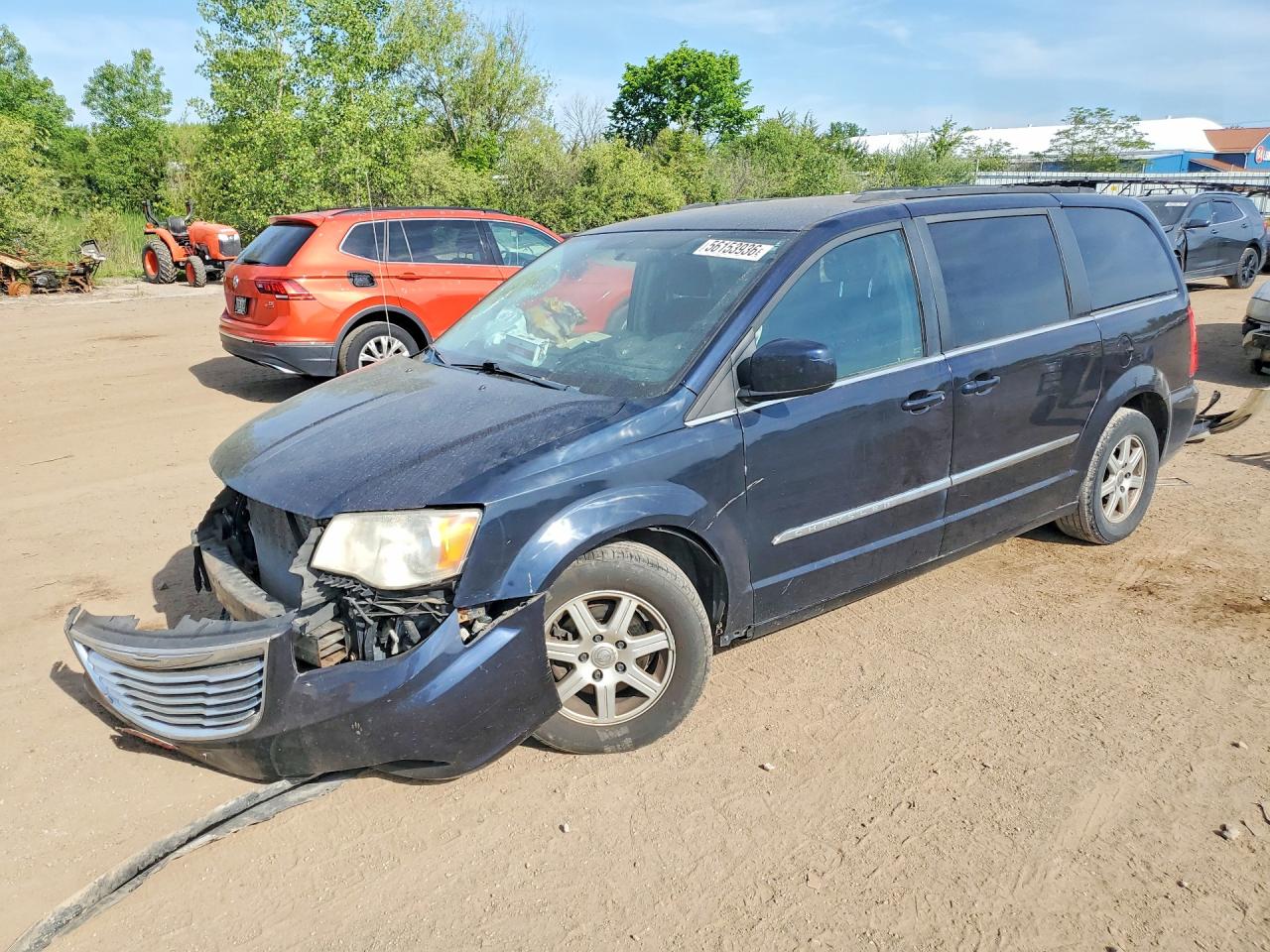 2011 Chrysler Town & Country Touring Blue vin: 2A4RR5DGXBR647235