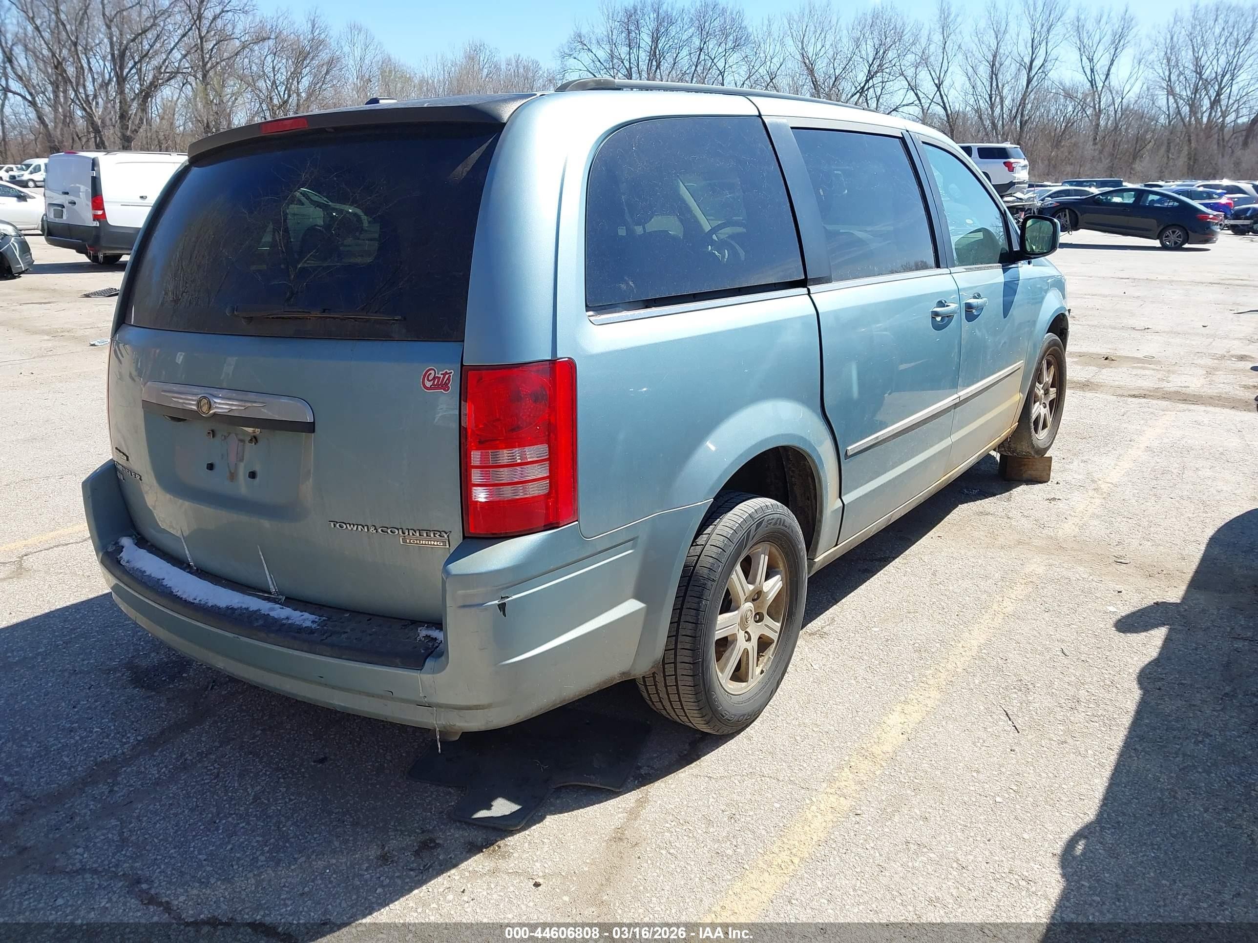 2010 Chrysler Town & Country Touring Light Blue vin: 2A4RR5DX6AR233450