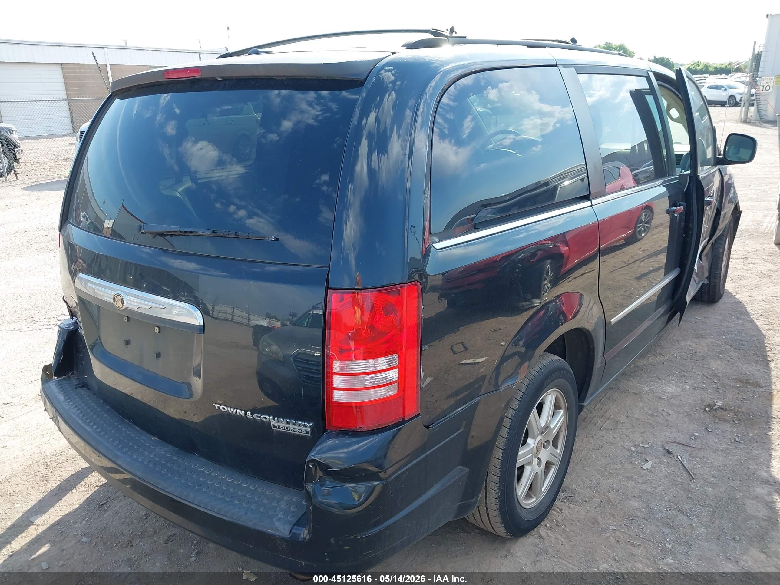 2010 Chrysler Town & Country Touring Black vin: 2A4RR5DX6AR345309