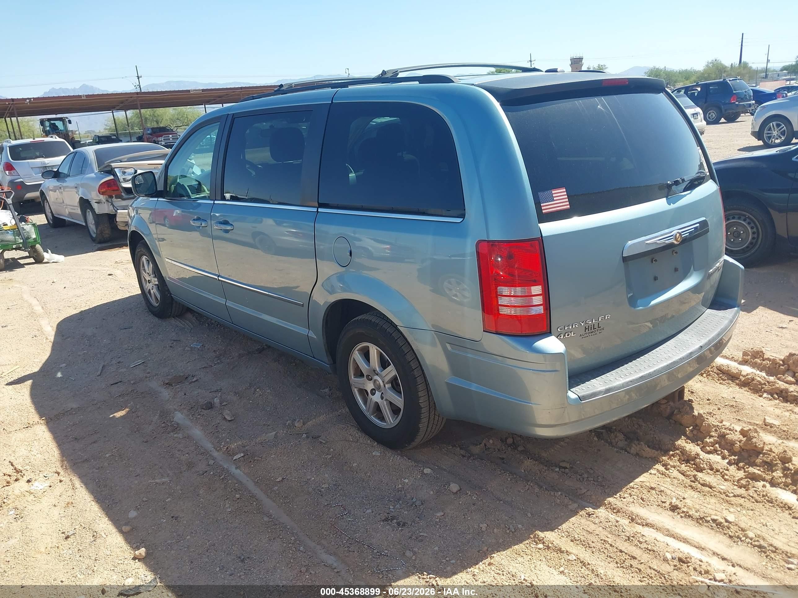 2010 Chrysler Town & Country Touring Light Blue vin: 2A4RR5DX7AR387942