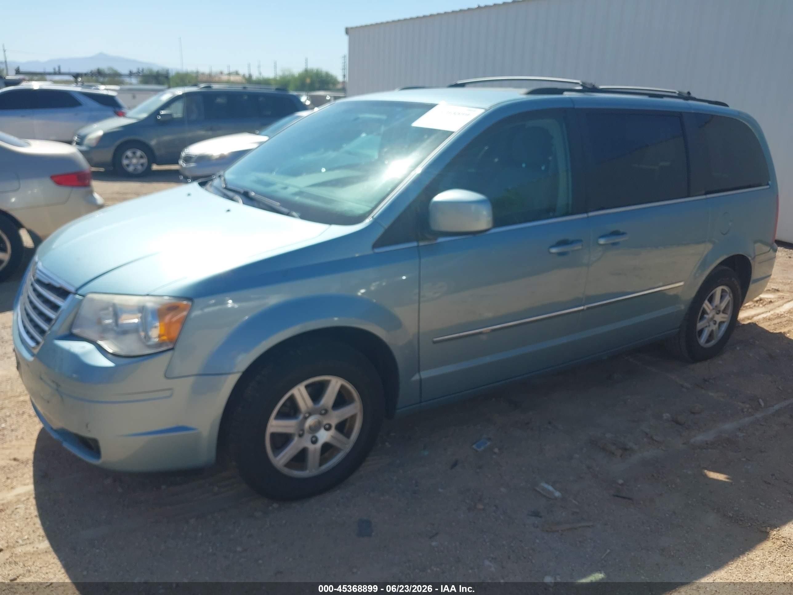 2010 Chrysler Town & Country Touring Light Blue vin: 2A4RR5DX7AR387942