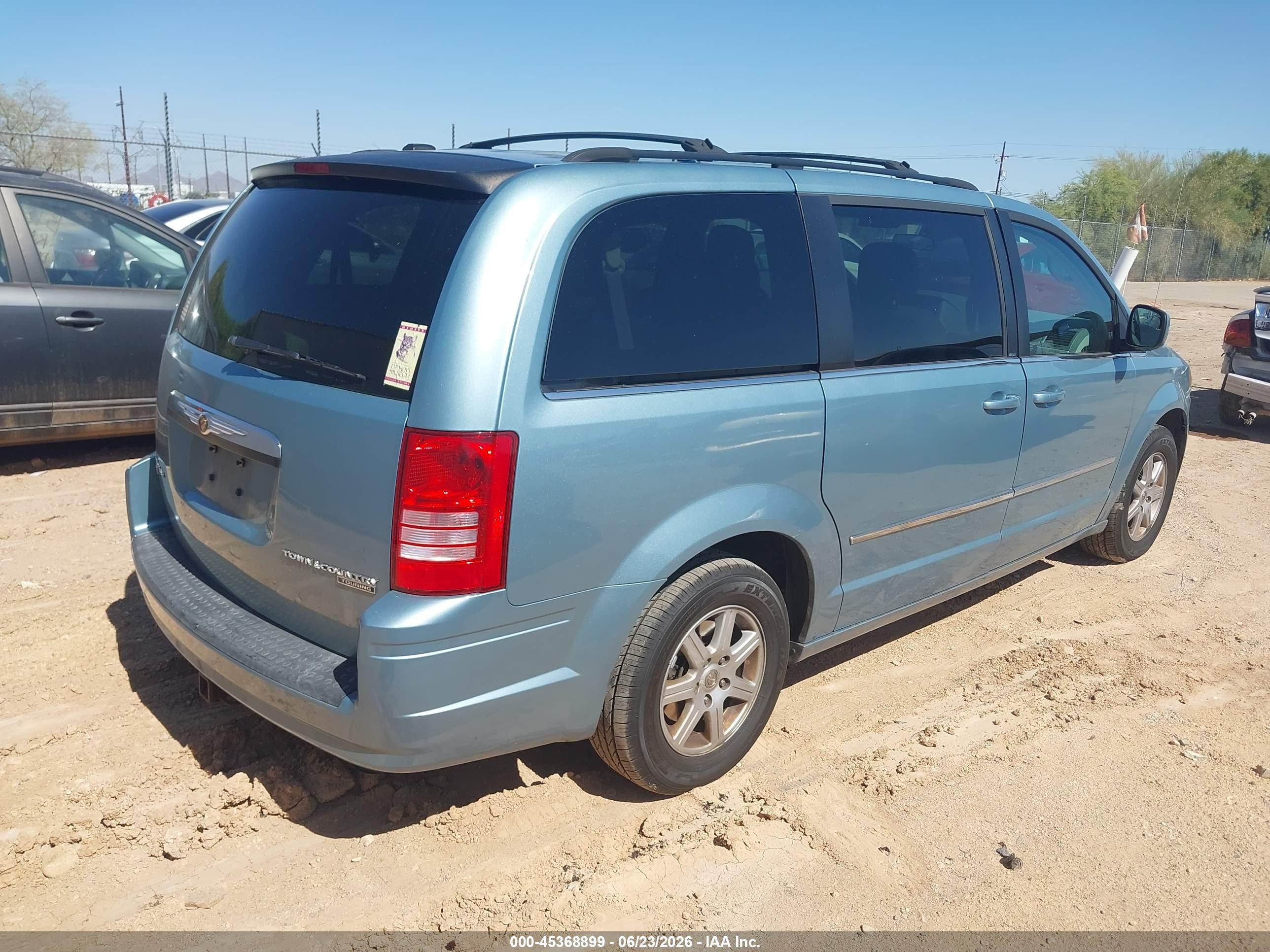 2010 Chrysler Town & Country Touring Light Blue vin: 2A4RR5DX7AR387942