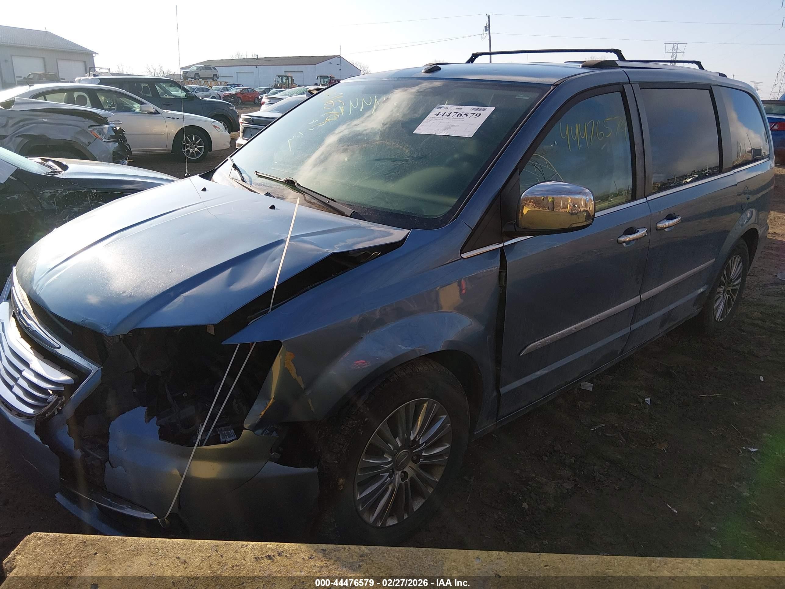 2011 Chrysler Town & Country Limited Blue vin: 2A4RR6DG5BR781463