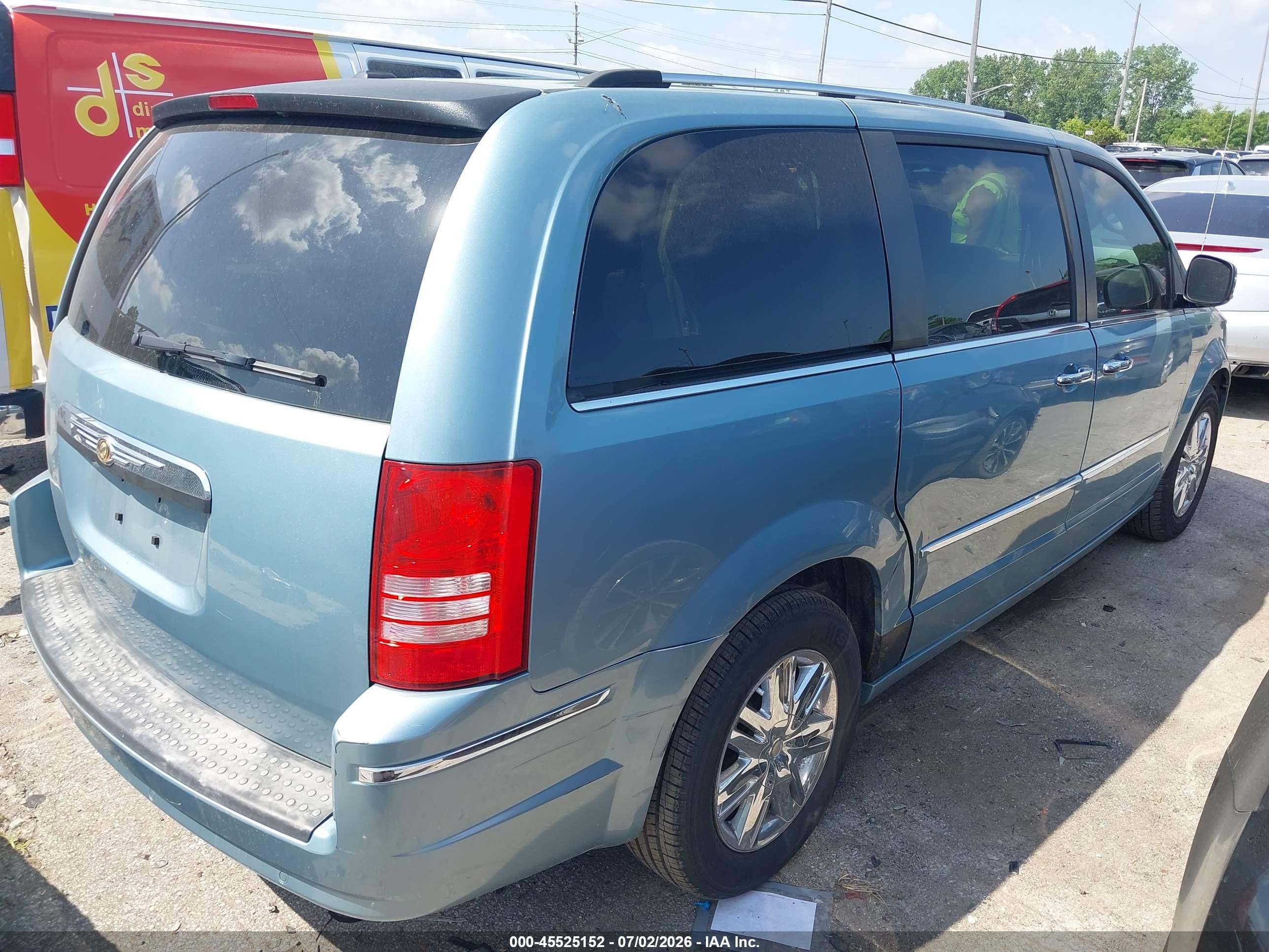 2010 Chrysler Town & Country Limited Blue vin: 2A4RR6DX6AR215455