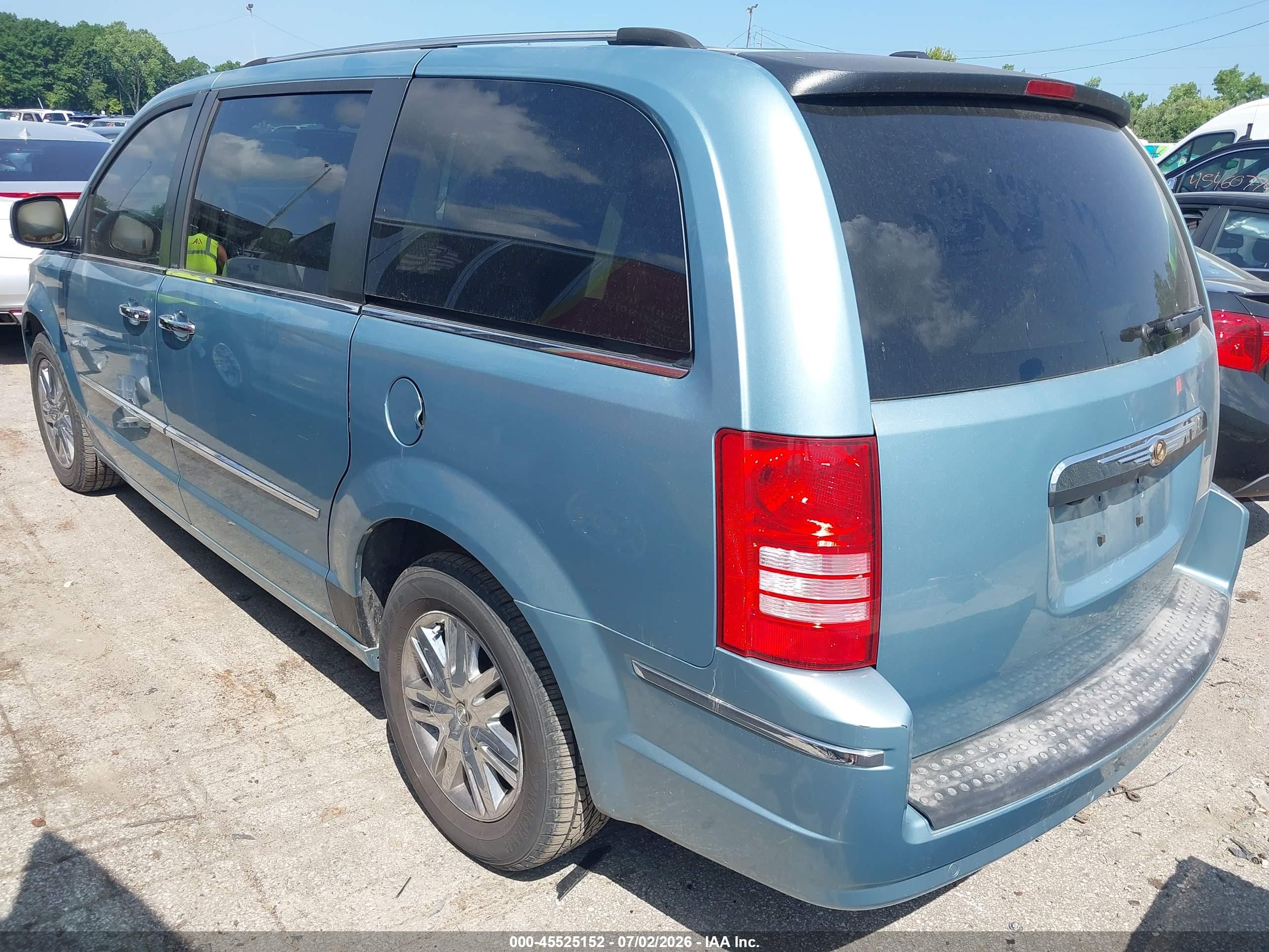 2010 Chrysler Town & Country Limited Blue vin: 2A4RR6DX6AR215455