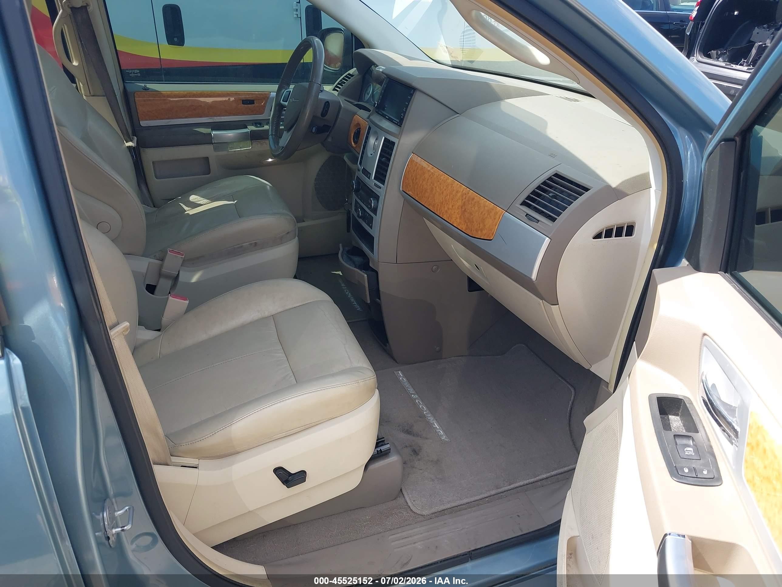 2010 Chrysler Town & Country Limited Blue vin: 2A4RR6DX6AR215455