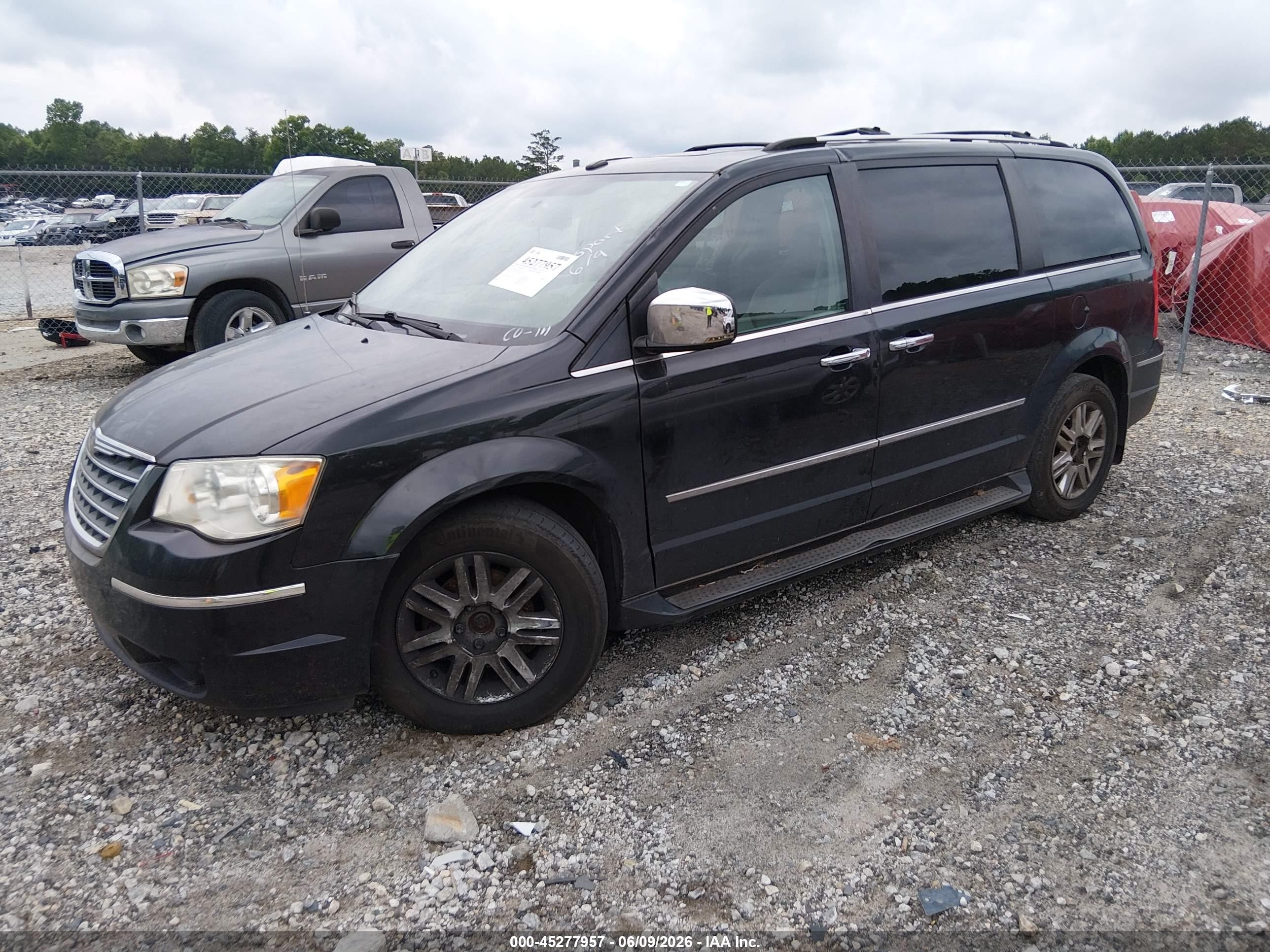 2010 Chrysler Town & Country Limited Черный vin: 2A4RR6DX8AR152715