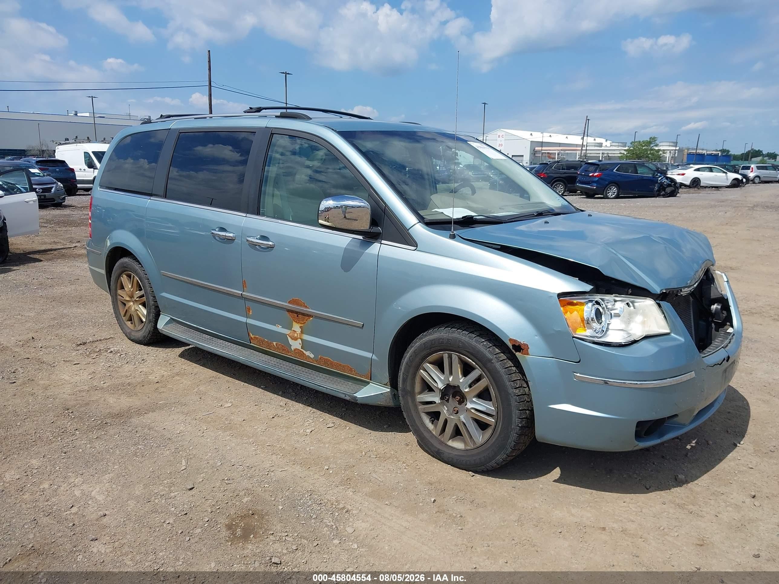 2010 Chrysler Town & Country New Limited Light Blue vin: 2A4RR7DX4AR322137