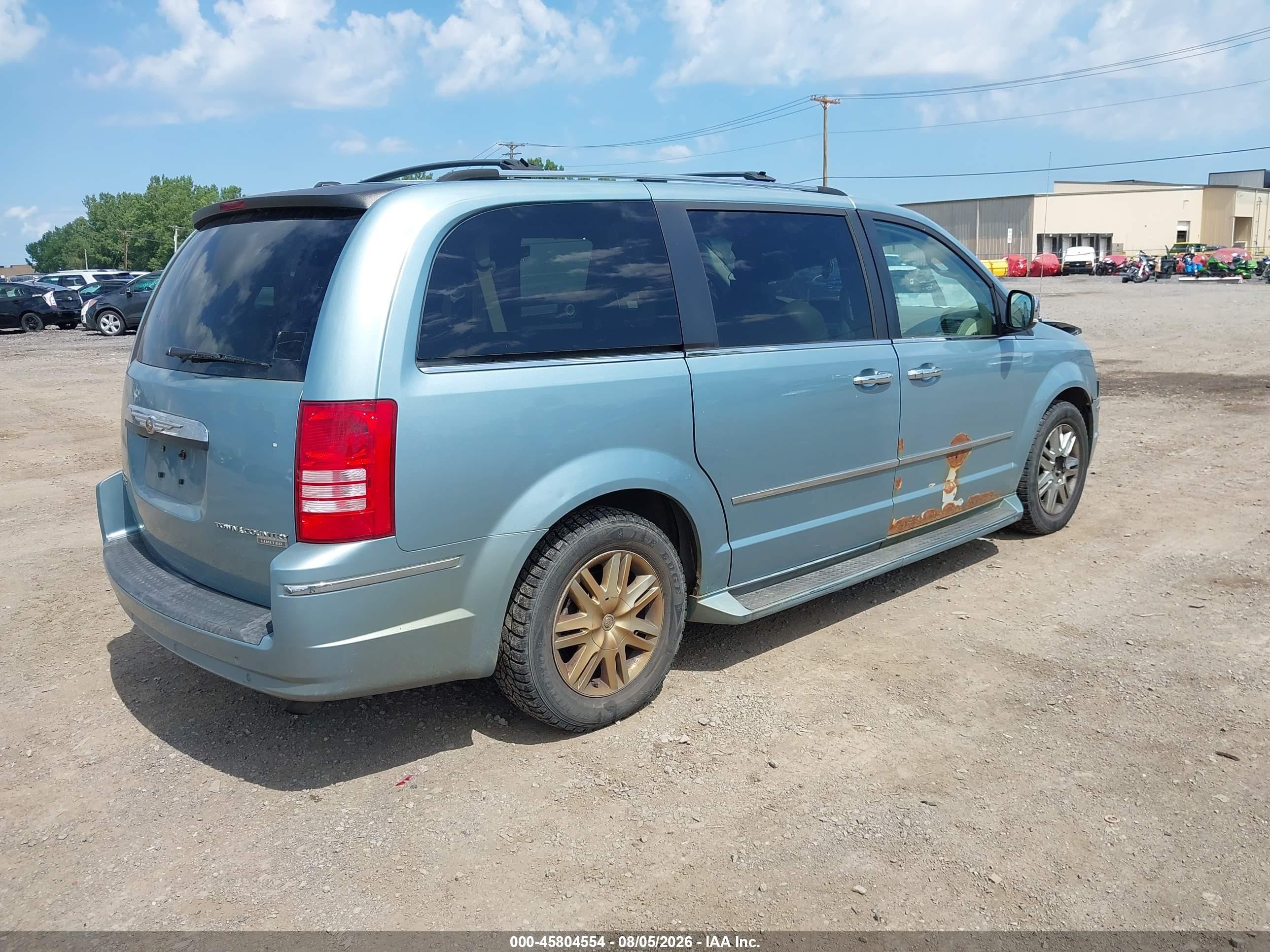 2010 Chrysler Town & Country New Limited Light Blue vin: 2A4RR7DX4AR322137