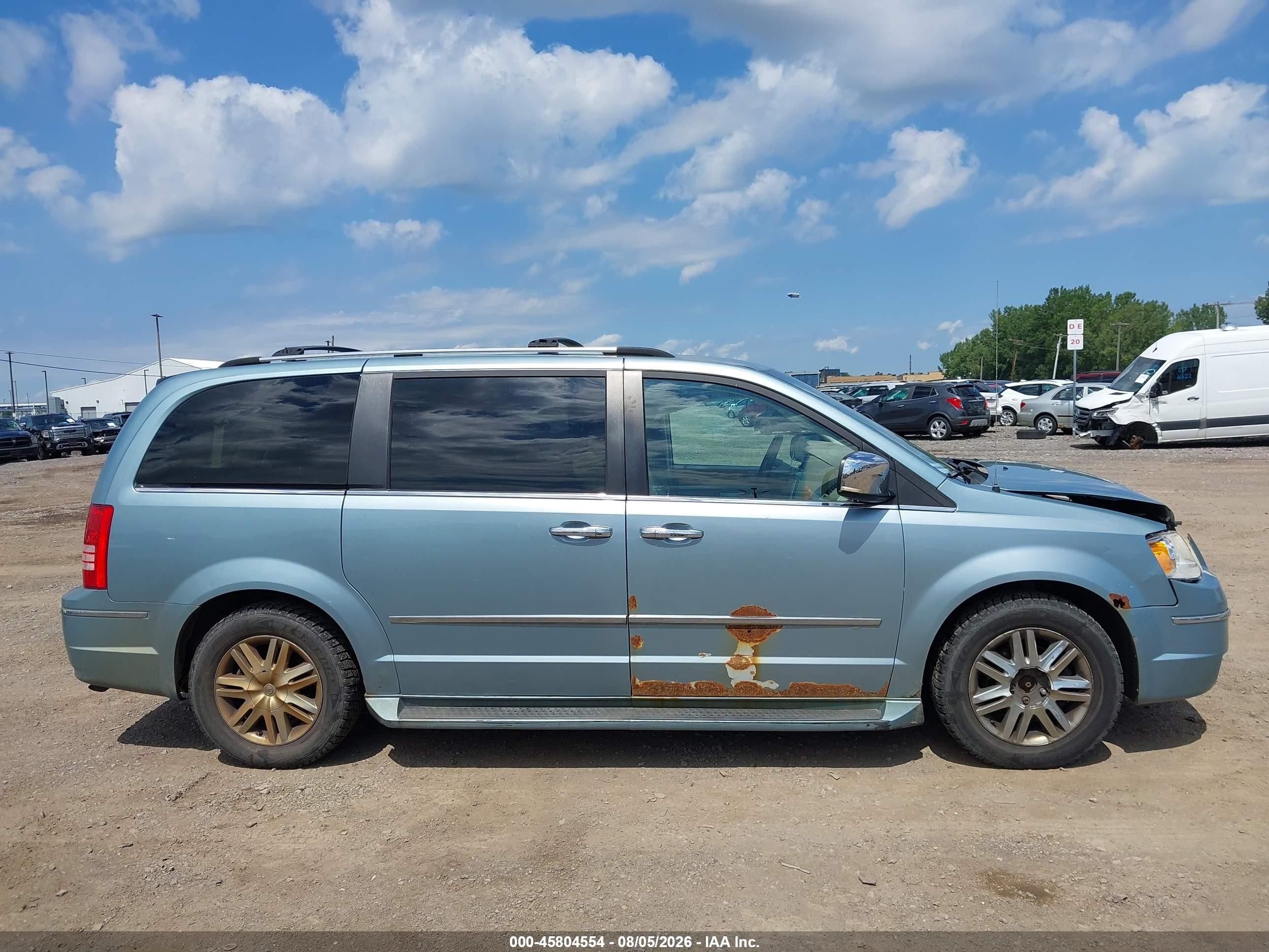 2010 Chrysler Town & Country New Limited Light Blue vin: 2A4RR7DX4AR322137