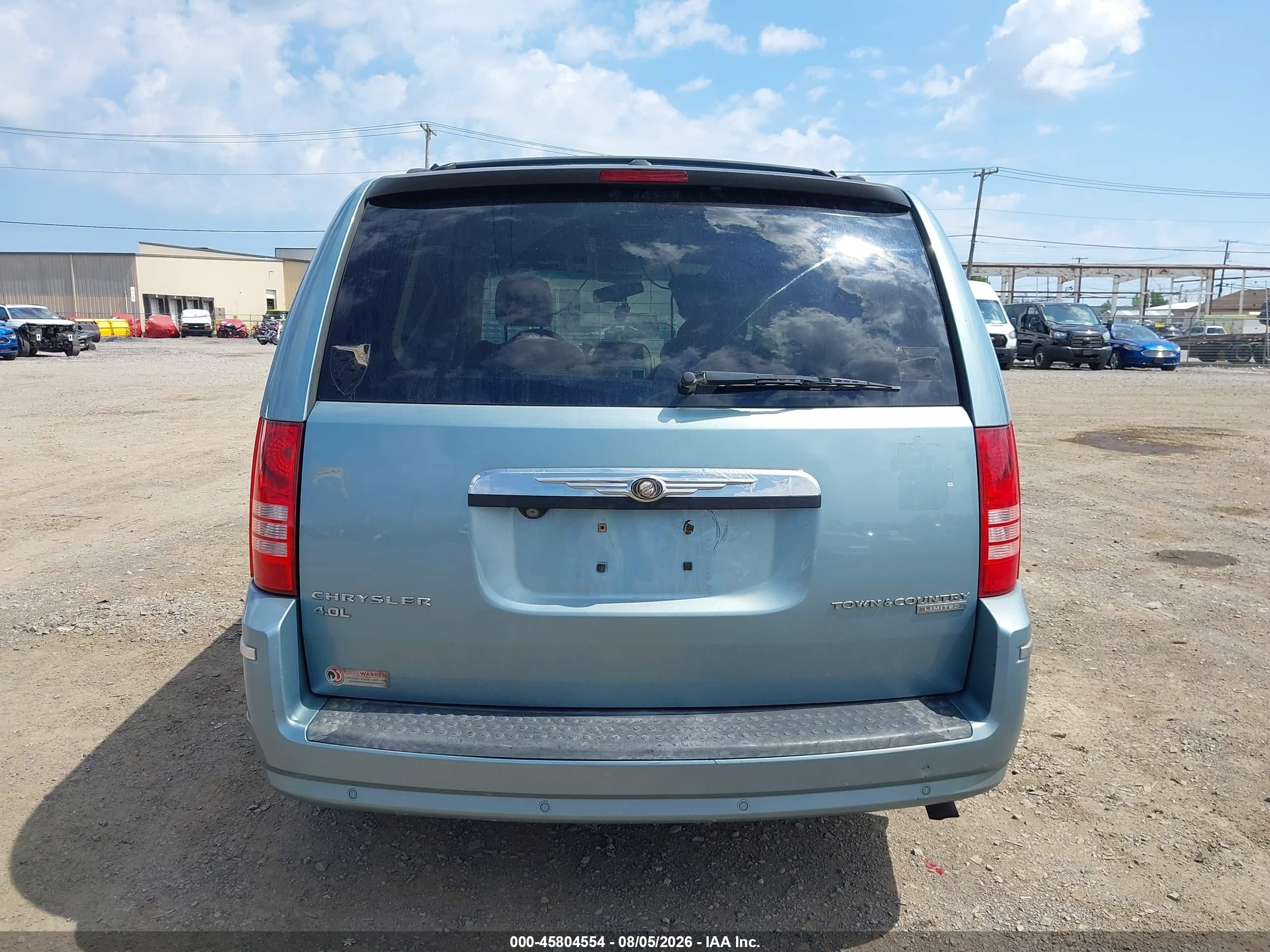2010 Chrysler Town & Country New Limited Light Blue vin: 2A4RR7DX4AR322137