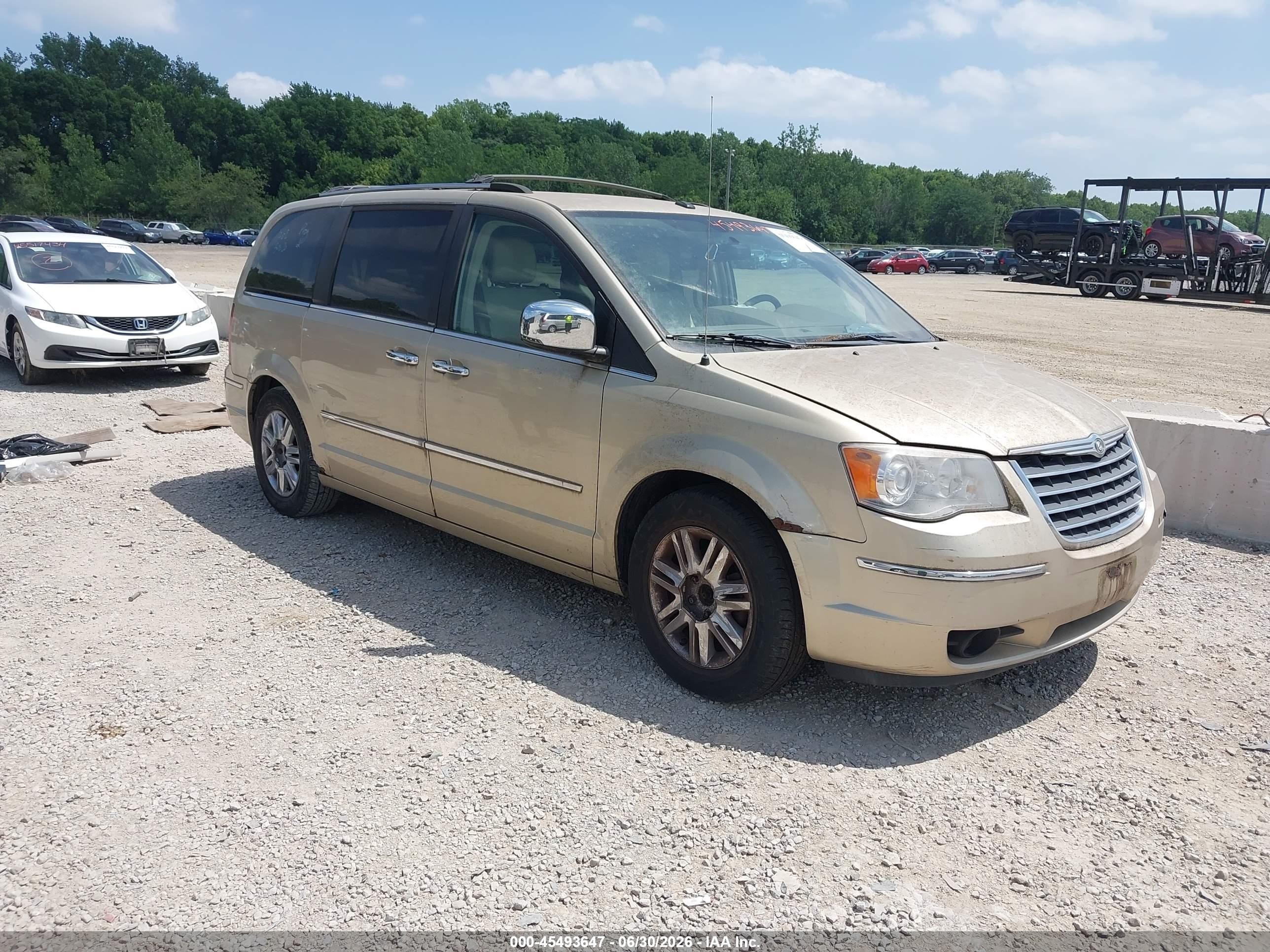 2010 Chrysler Town & Country New Limited Золотой vin: 2A4RR7DX6AR322236
