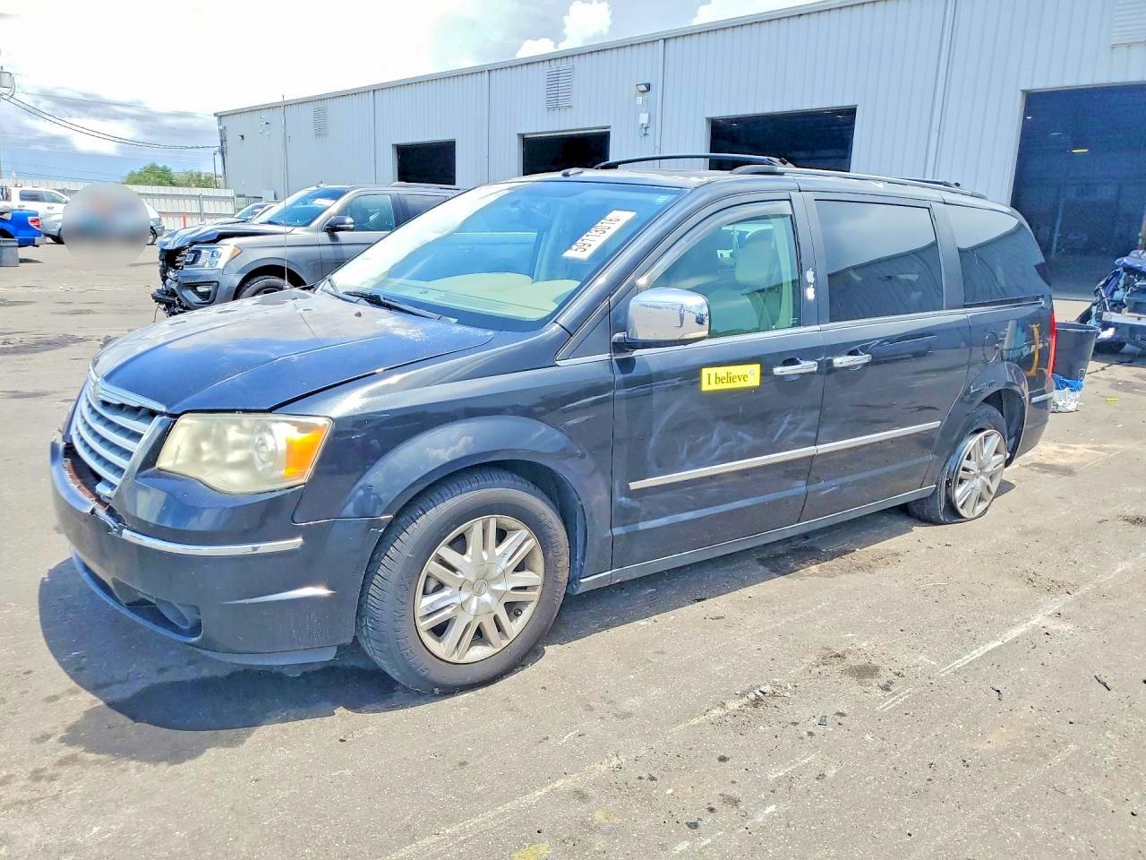 2010 Chrysler Town & Country Limited Black vin: 2A4RR7DX7AR458424