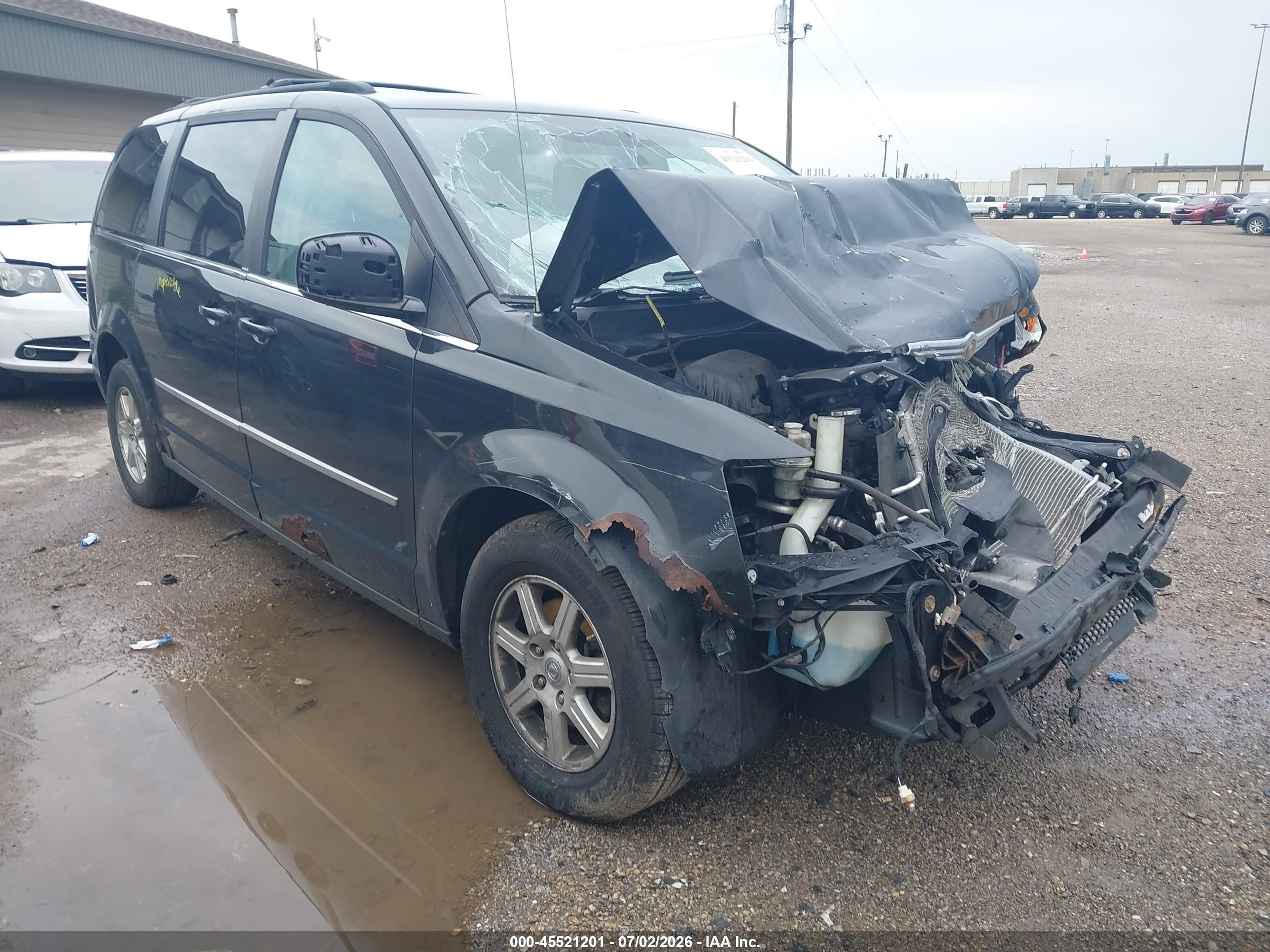 2010 Chrysler Town & Country Touring Plus Black vin: 2A4RR8D14AR496047
