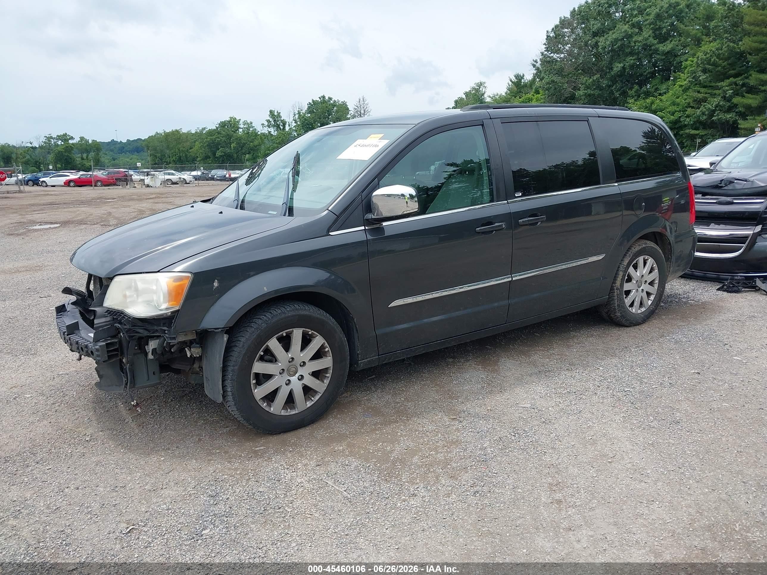 2011 Chrysler Town & Country Touring-l Black vin: 2A4RR8DG2BR633735
