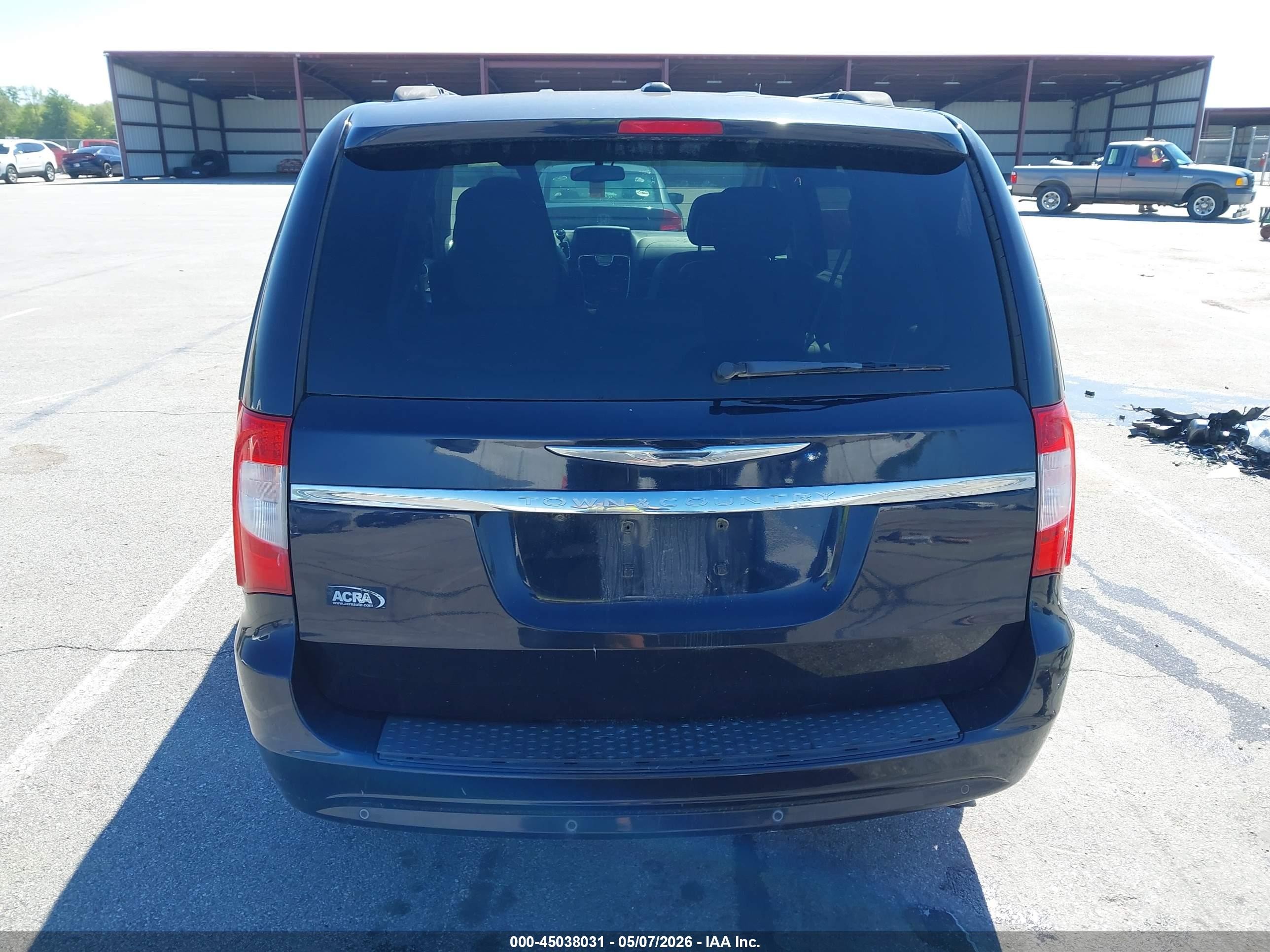 2011 Chrysler Town & Country Touring-l Black vin: 2A4RR8DG3BR613784