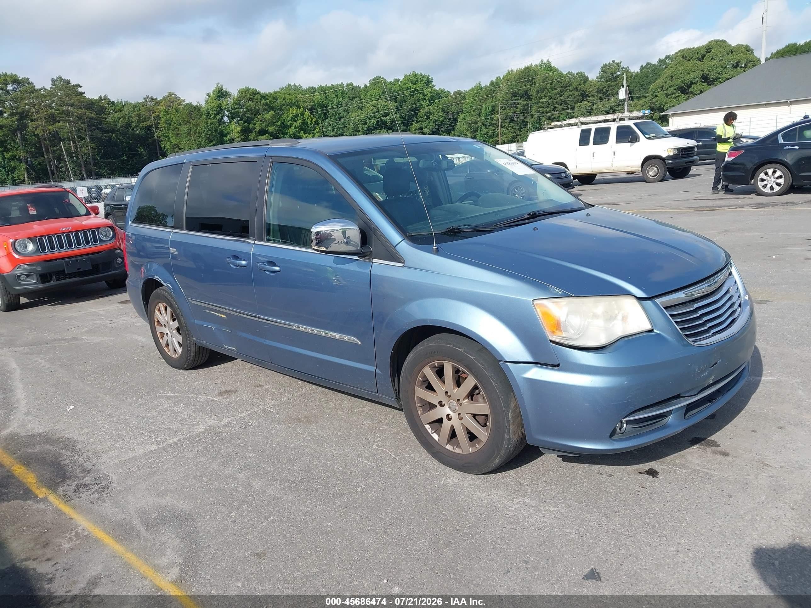 2011 Chrysler Town & Country Touring-l Gray vin: 2A4RR8DG5BR758745