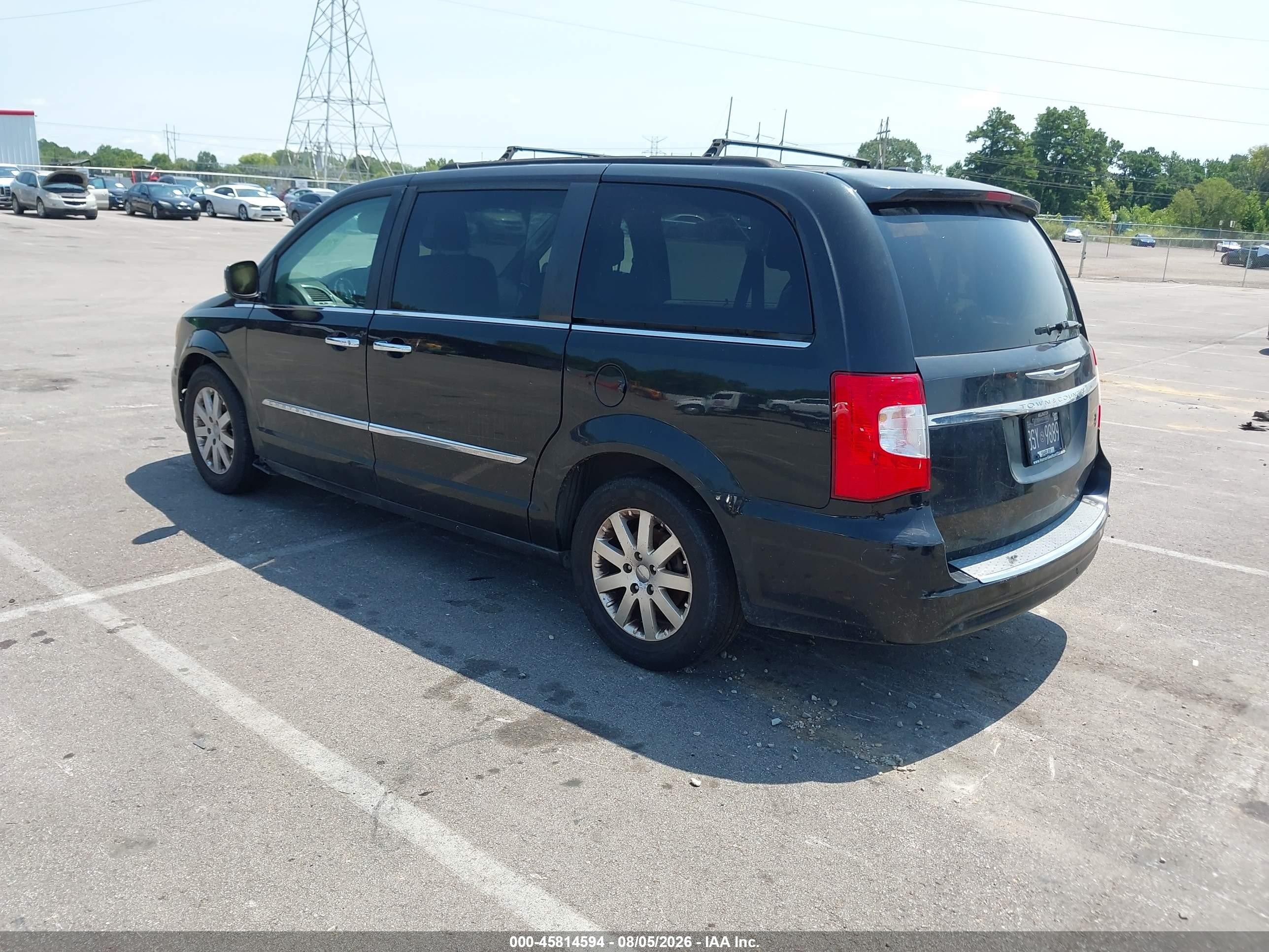 2011 Chrysler Town & Country Touring-l Black vin: 2A4RR8DG7BR684065