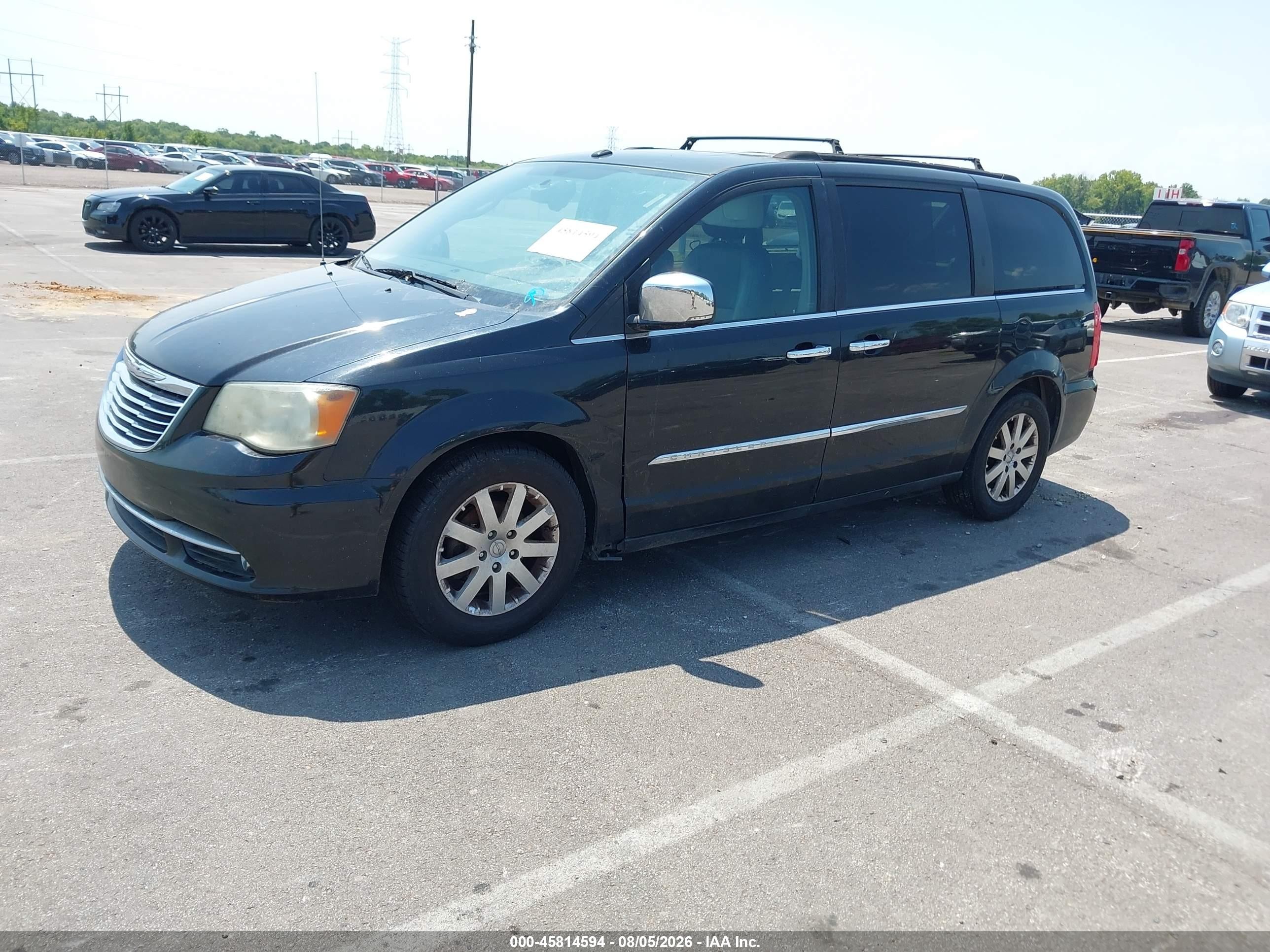 2011 Chrysler Town & Country Touring-l Black vin: 2A4RR8DG7BR684065