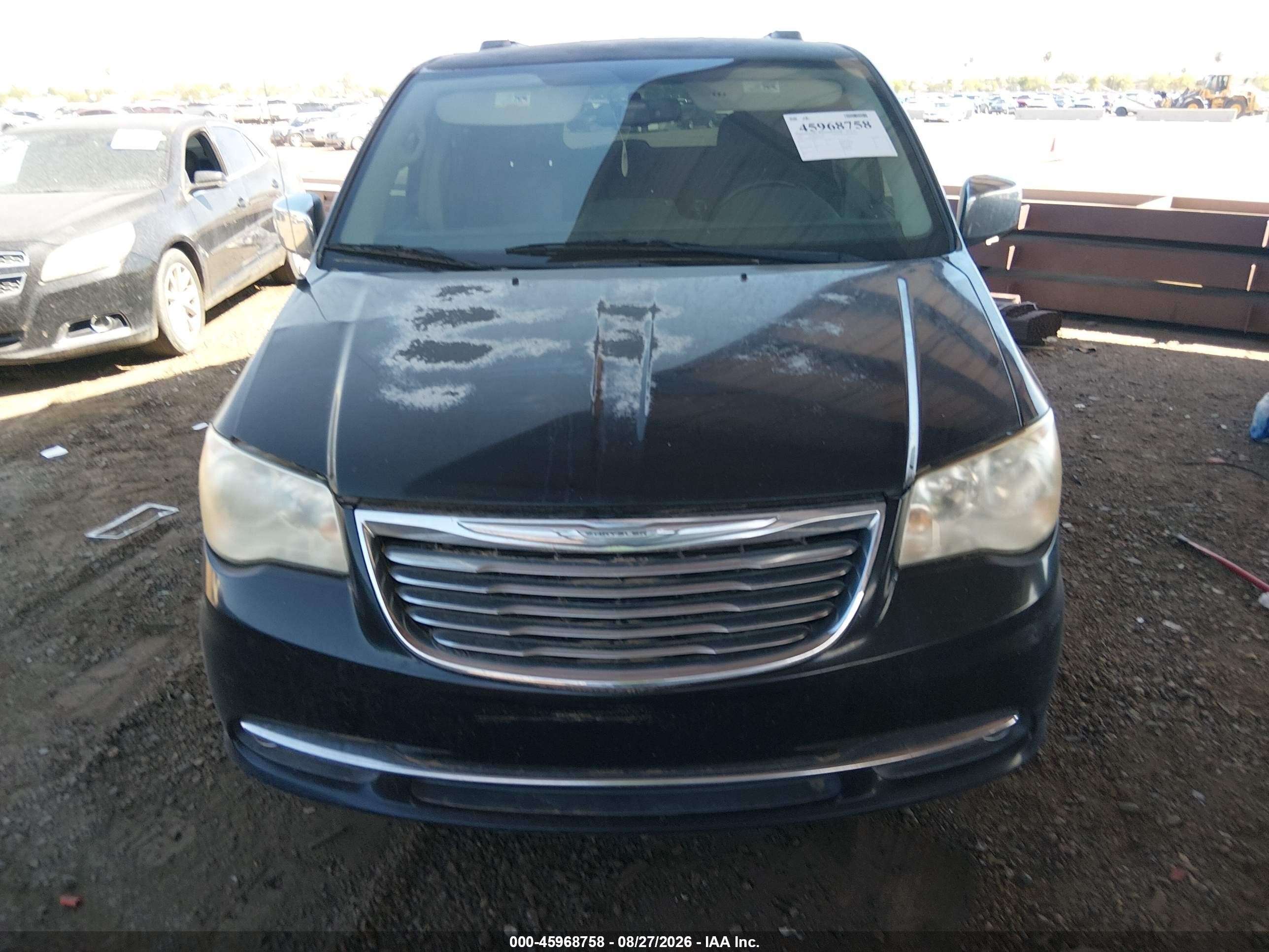2011 Chrysler Town & Country Touring-l Black vin: 2A4RR8DG8BR714271