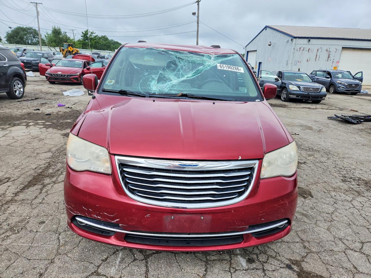 2011 Chrysler Town & Country Touring L Бордовый vin: 2A4RR8DG9BR617712