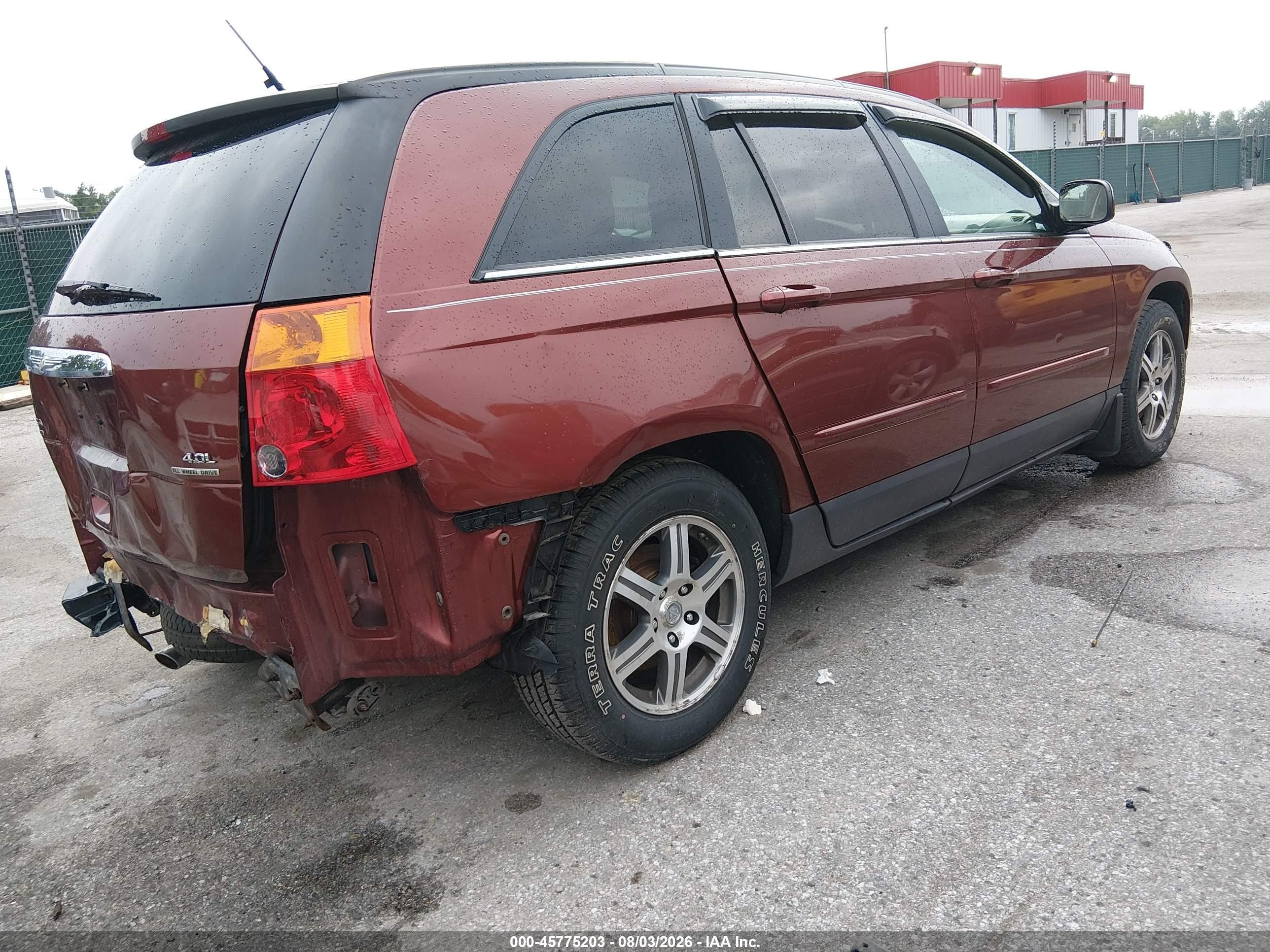 2007 Chrysler Pacifica Touring Красный vin: 2A8GF68X37R333982