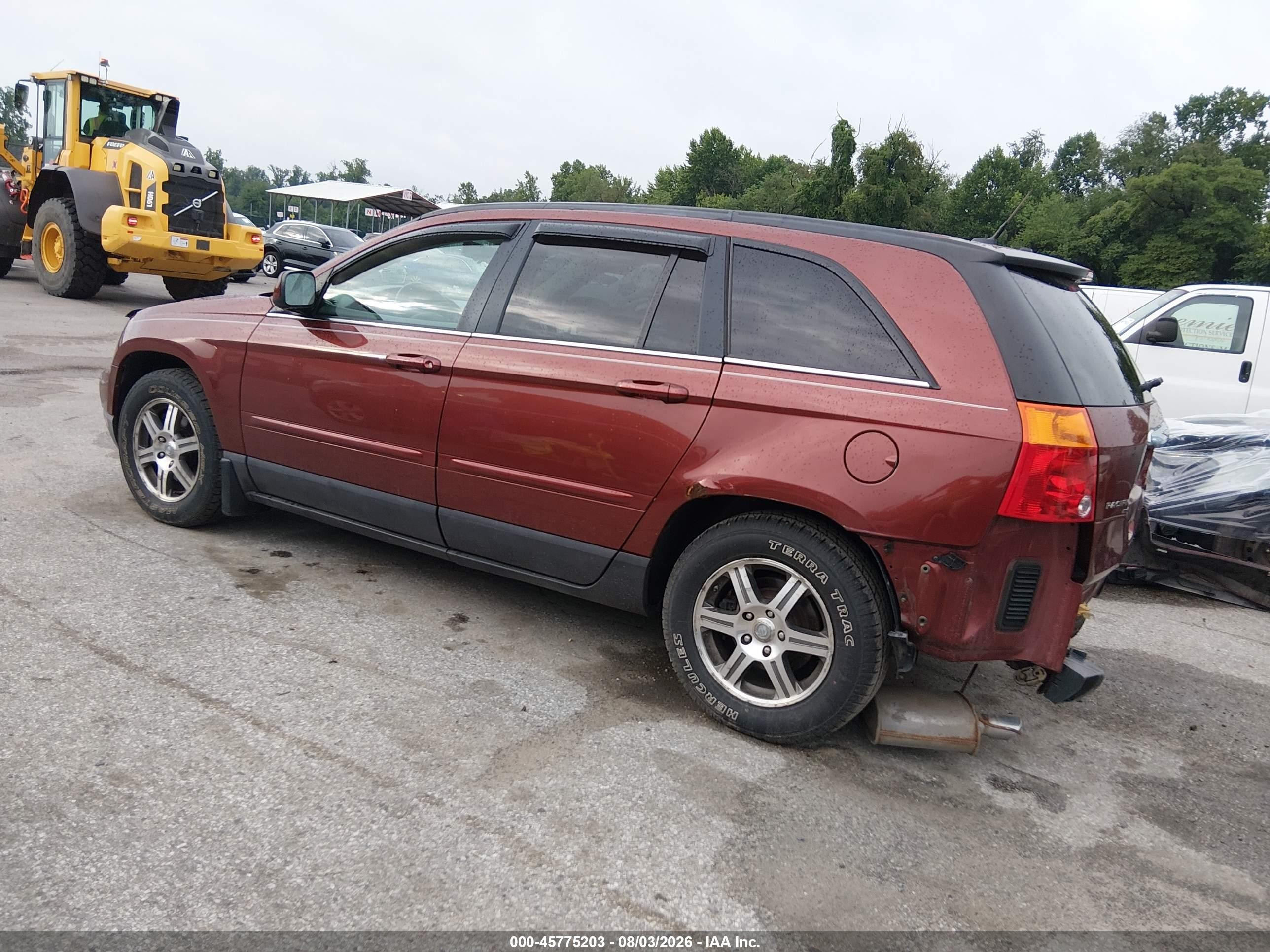 2007 Chrysler Pacifica Touring Красный vin: 2A8GF68X37R333982