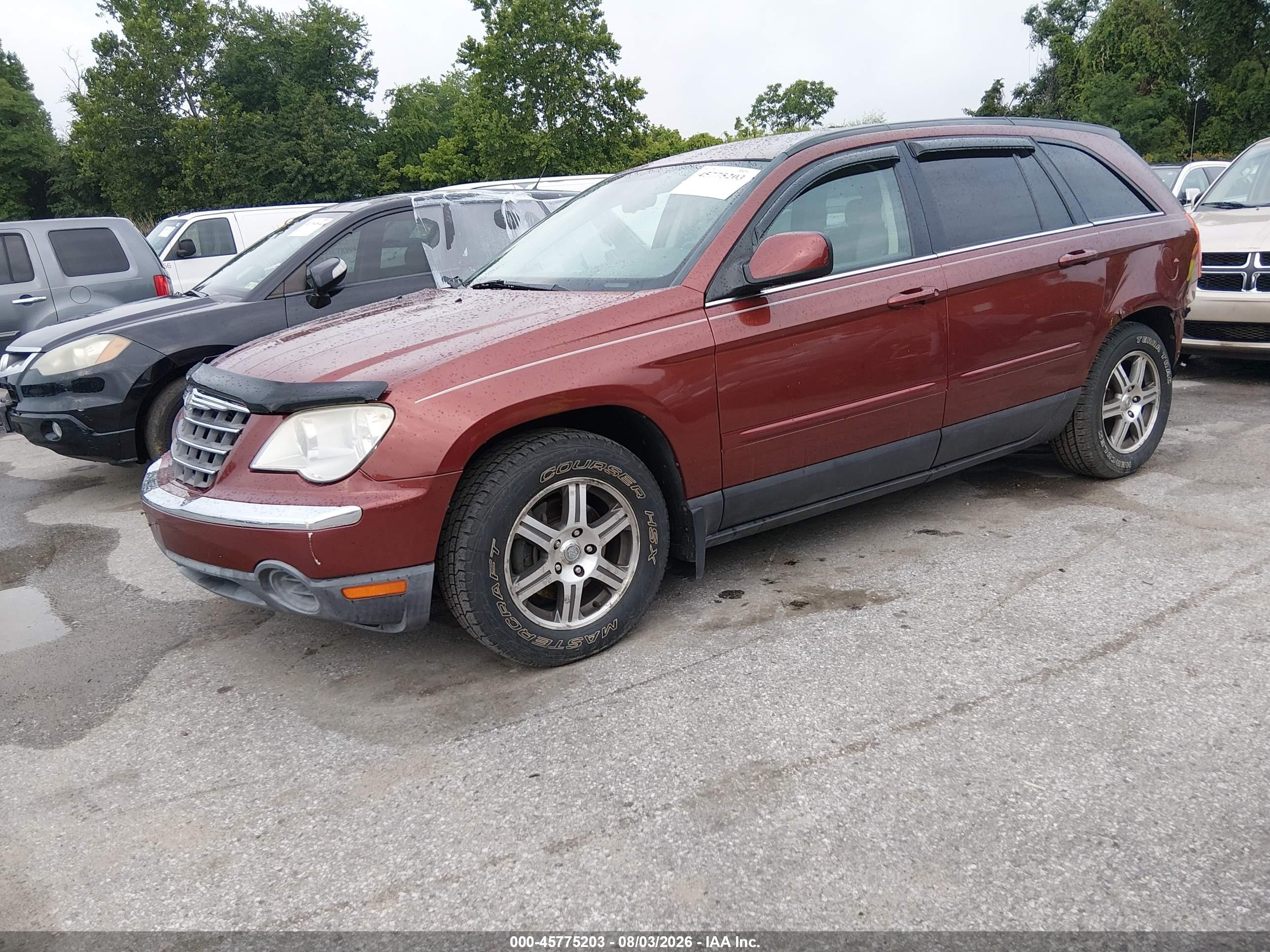 2007 Chrysler Pacifica Touring Красный vin: 2A8GF68X37R333982