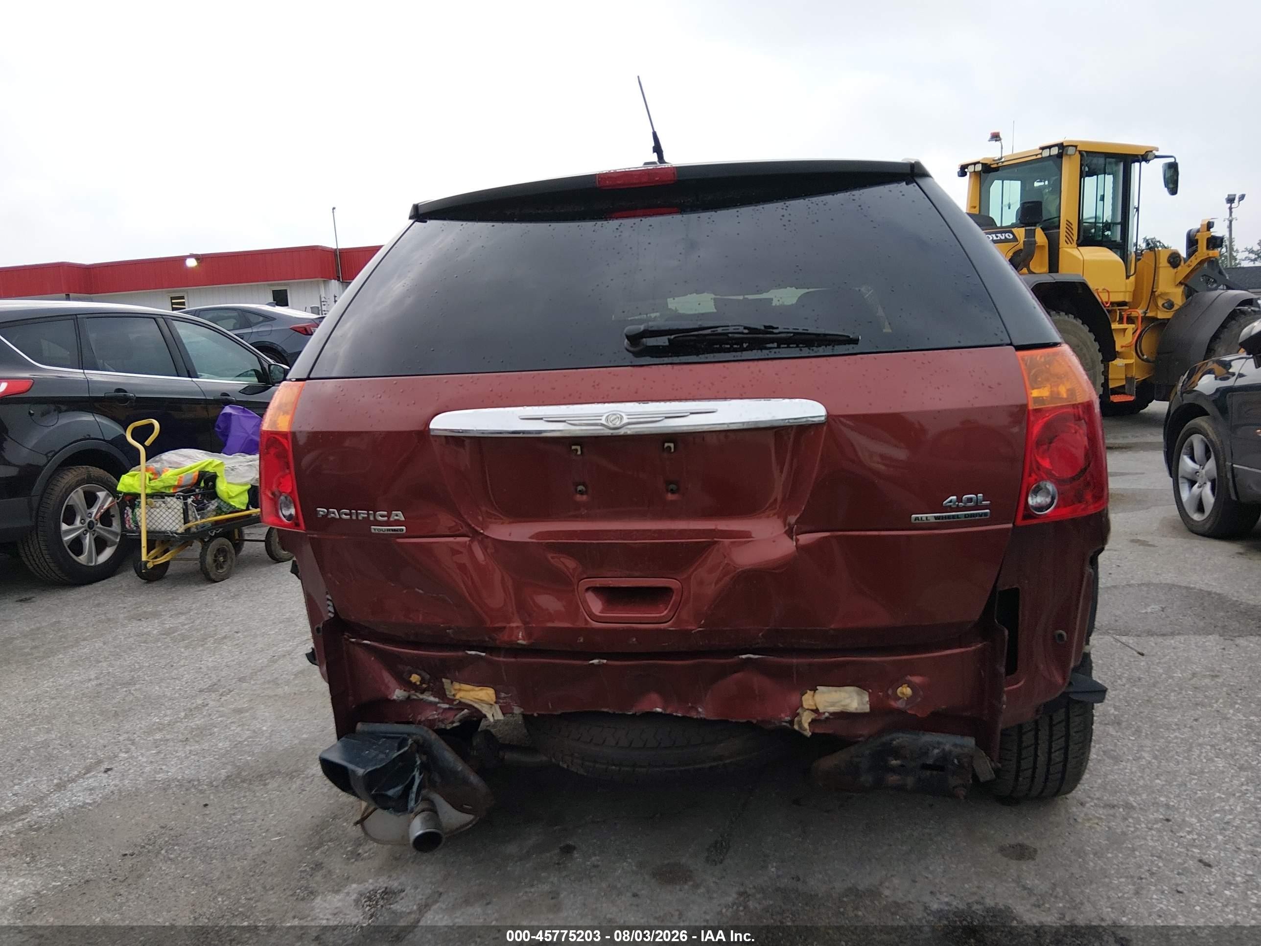 2007 Chrysler Pacifica Touring Красный vin: 2A8GF68X37R333982