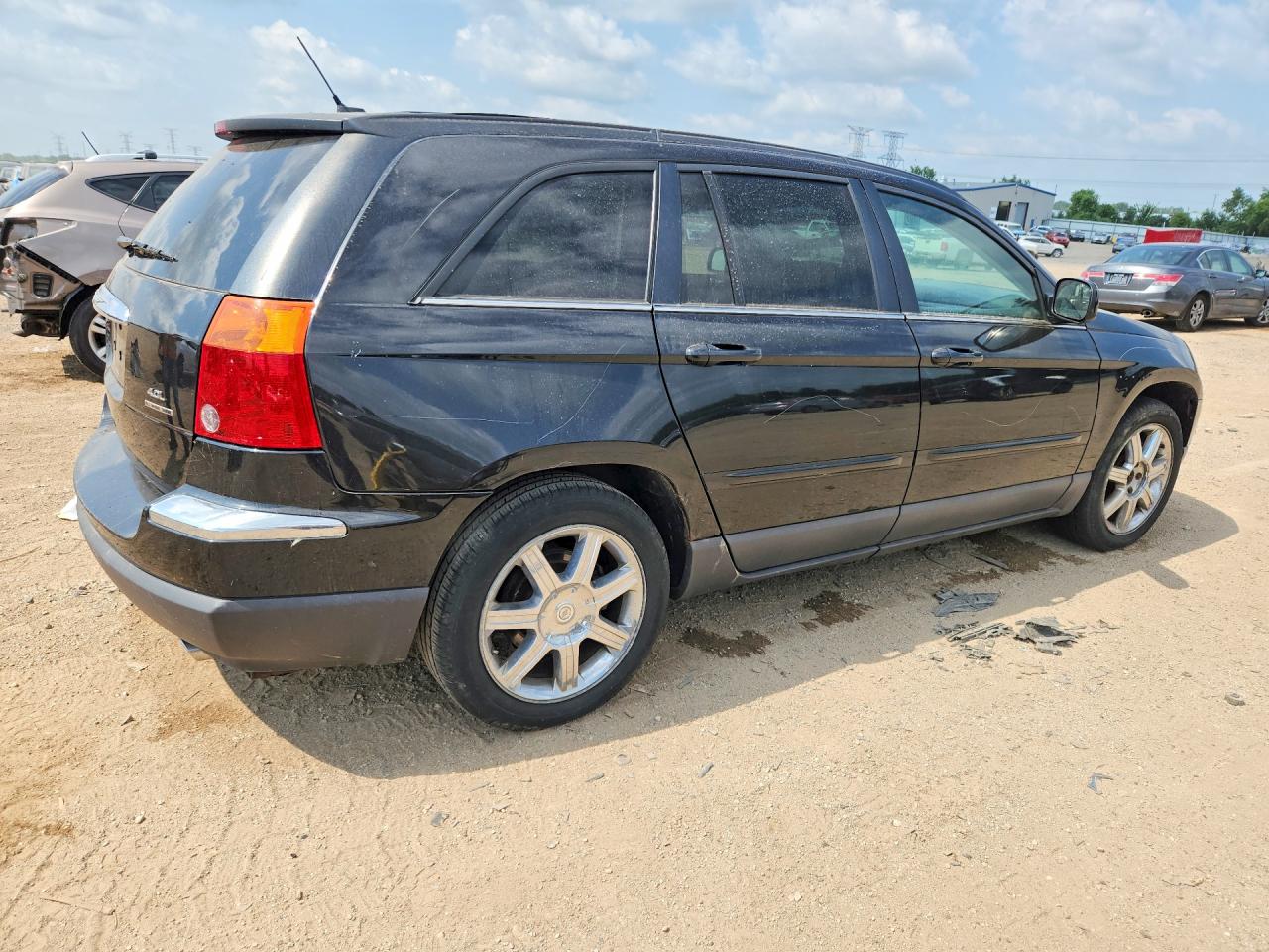 2007 Chrysler Pacifica Touring Black vin: 2A8GF68X37R362639