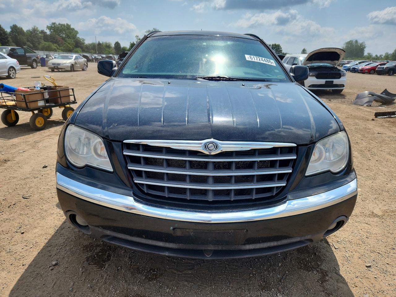 2007 Chrysler Pacifica Touring Black vin: 2A8GF68X37R362639